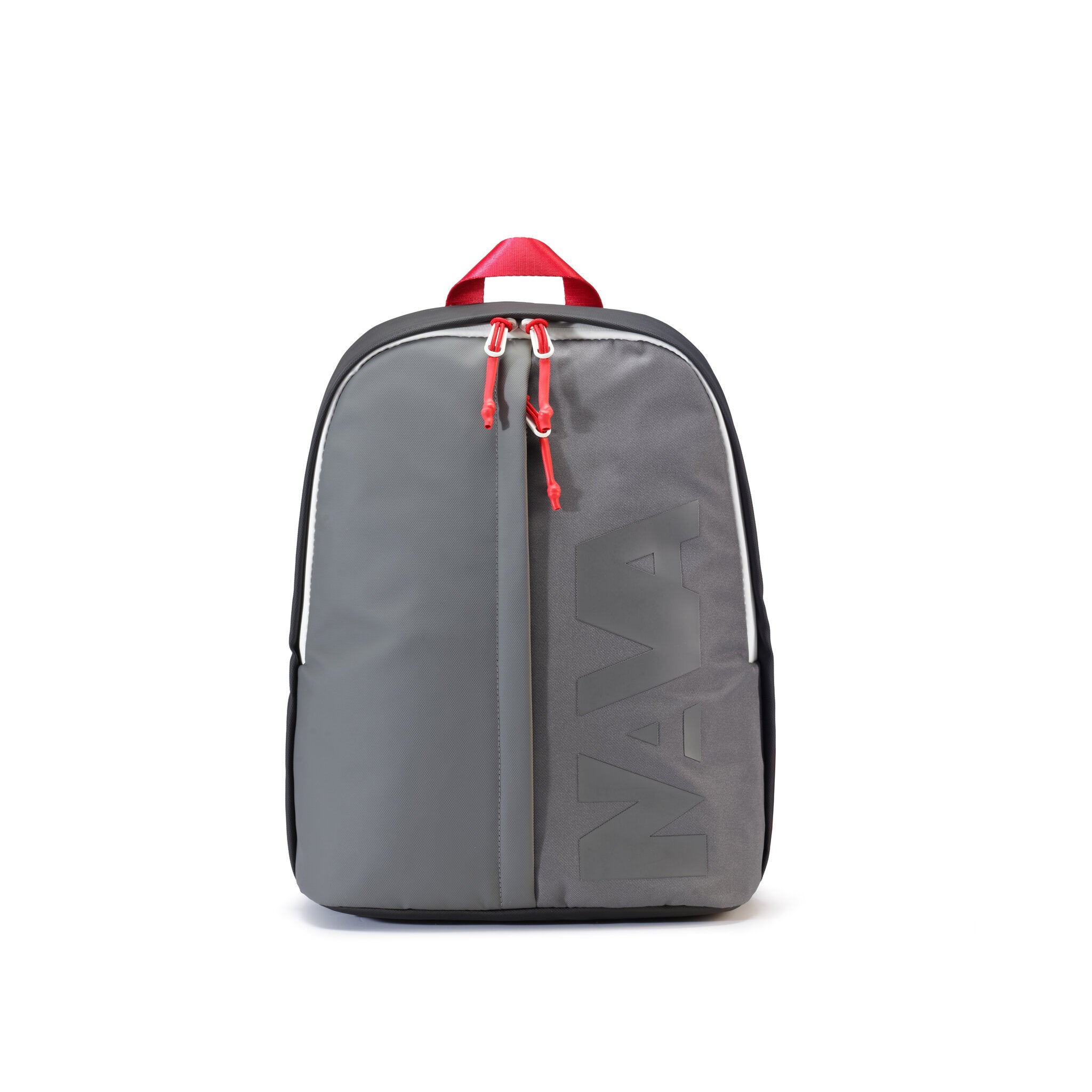 BEAT ZAINO SMALL 1 COMPARTO CON TASCA FRONTALE VERTICALE GREY/BLACK/RED