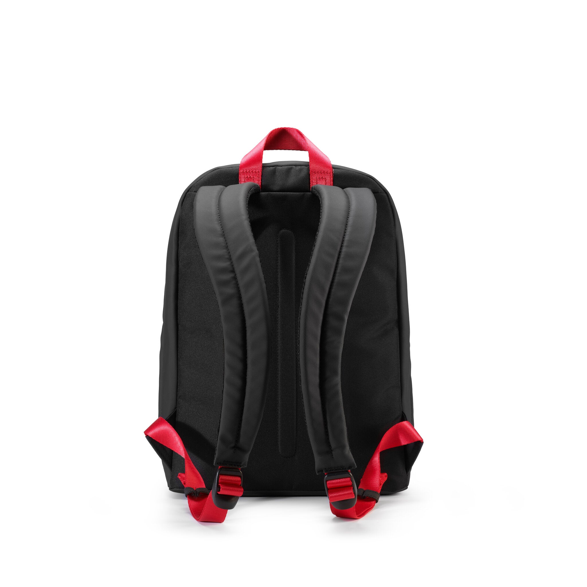 BEAT ZAINO SMALL 1 COMPARTO CON TASCA FRONTALE VERTICALE GREY/BLACK/RED