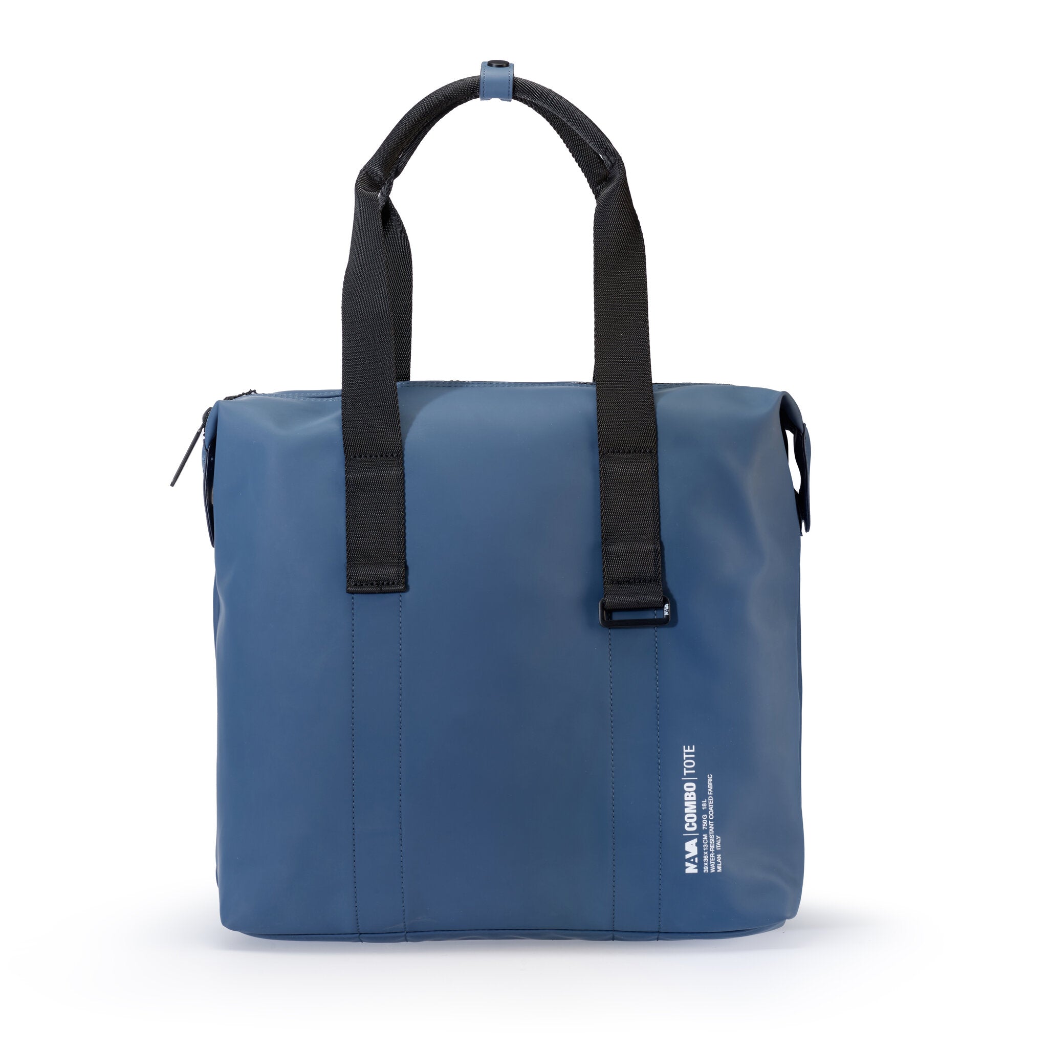 COMBO BORSA TOTE CON DUE MANICI BLU MALLARD