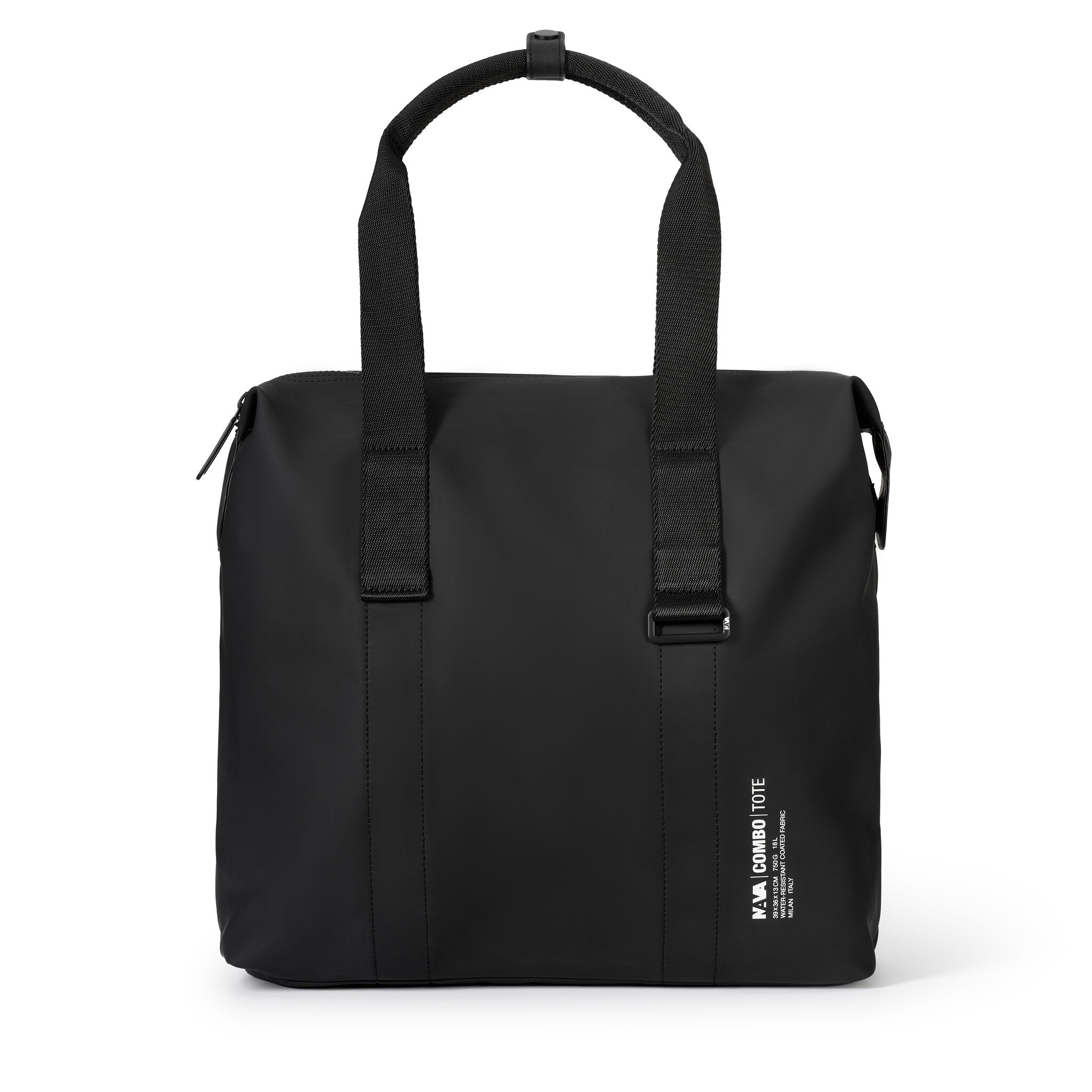 COMBO BORSA TOTE CON DUE MANICI NERO