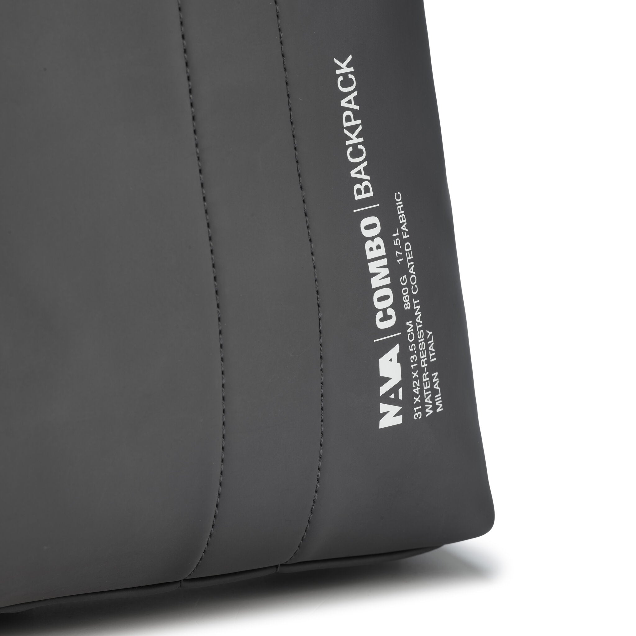 COMBO ZAINO CON ORGANIZZAZIONE INTERNA PERSONALIZZABILE LEAD GREY