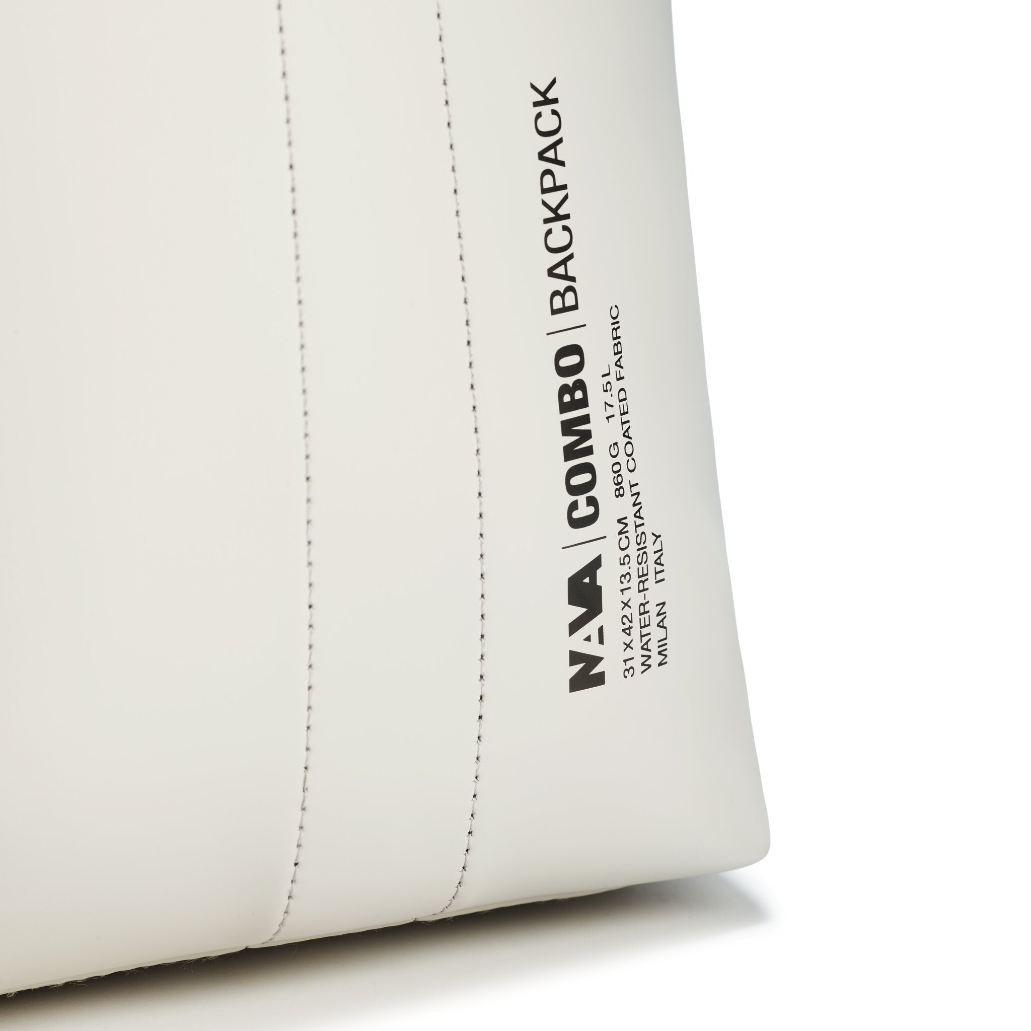 COMBO ZAINO CON ORGANIZZAZIONE INTERNA PERSONALIZZABILE BIANCO