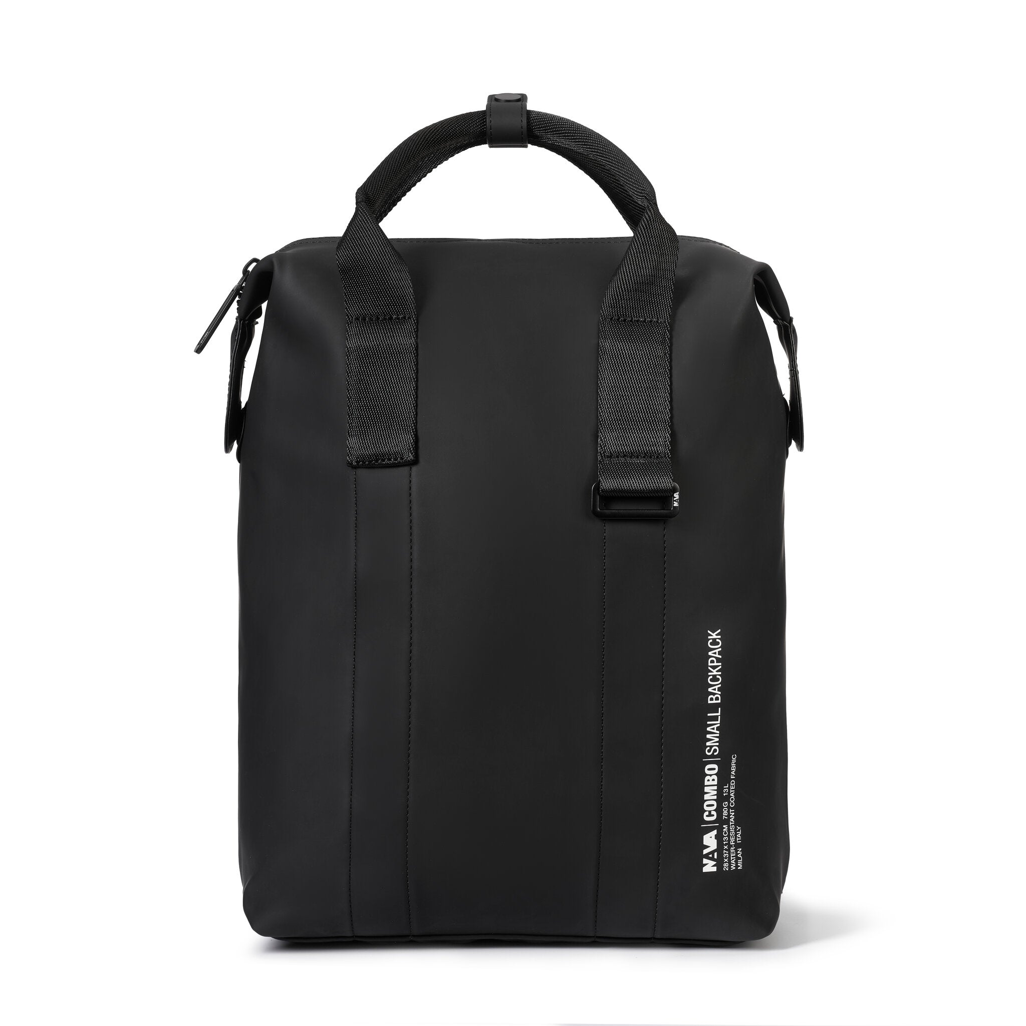 COMBO ZAINO SMALL CON ORGANIZZAZIONE INTERNA PERSONALIZZABILE NERO