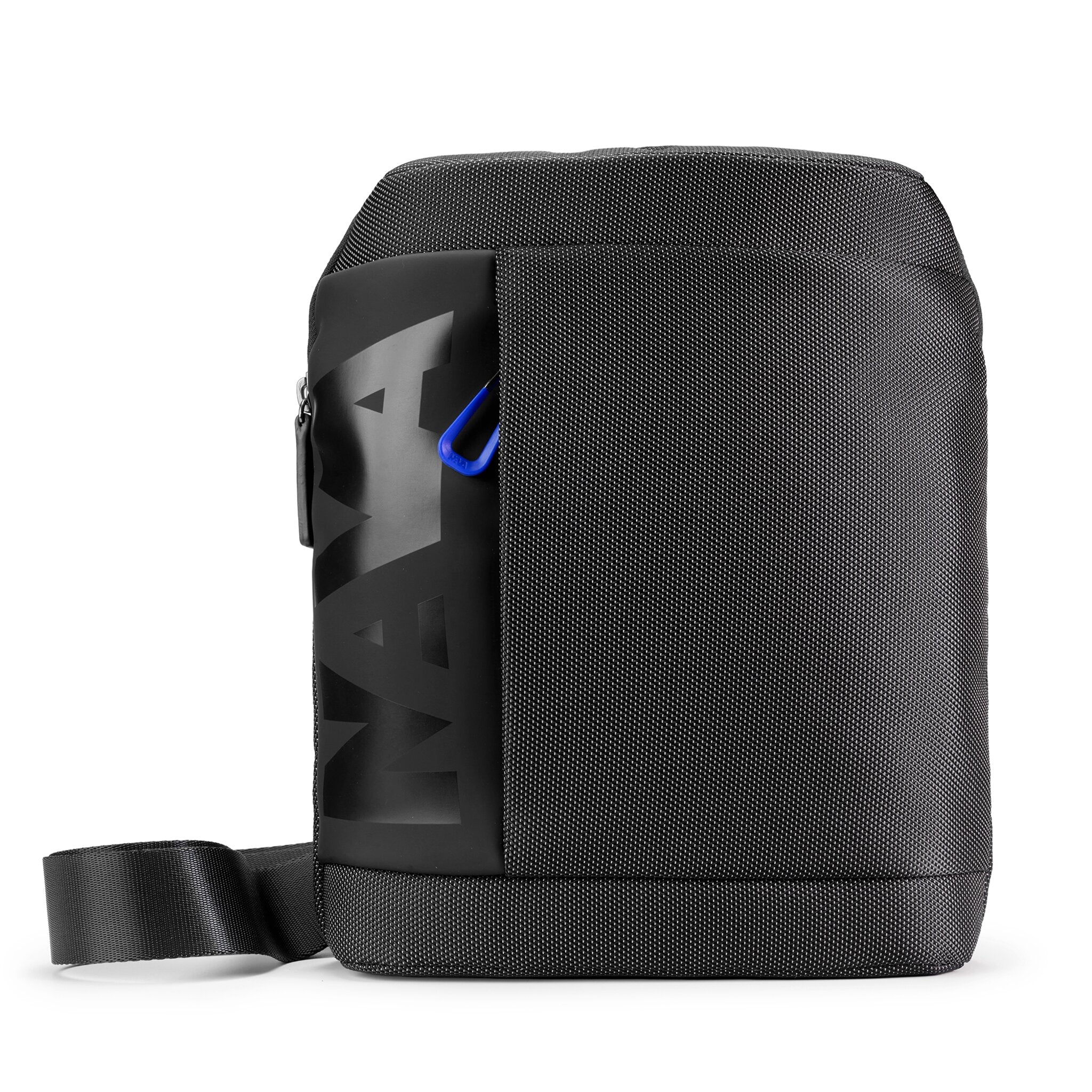 CROSS TRACOLLA PORTA TABLET CON TASCA FRONTALE NERO/COBALT BLUE