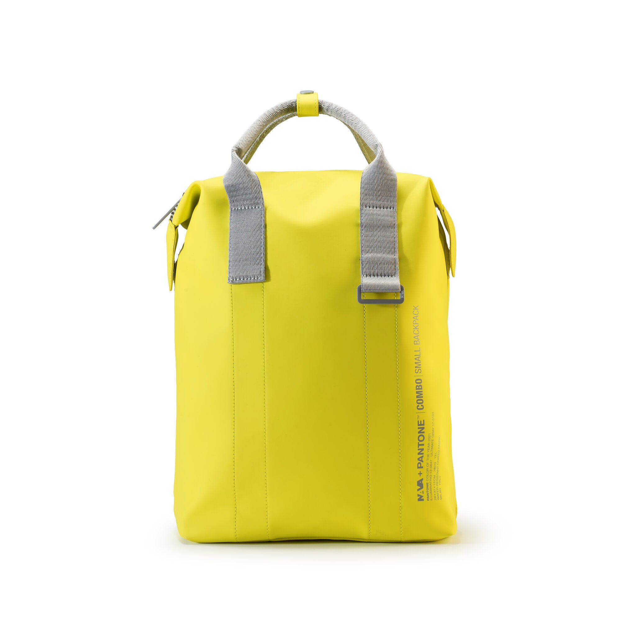 COMBO COY ZAINO SMALL CON ORGANIZZAZIONE INTERNA PERSONALIZZABILE YELLOW/GREY