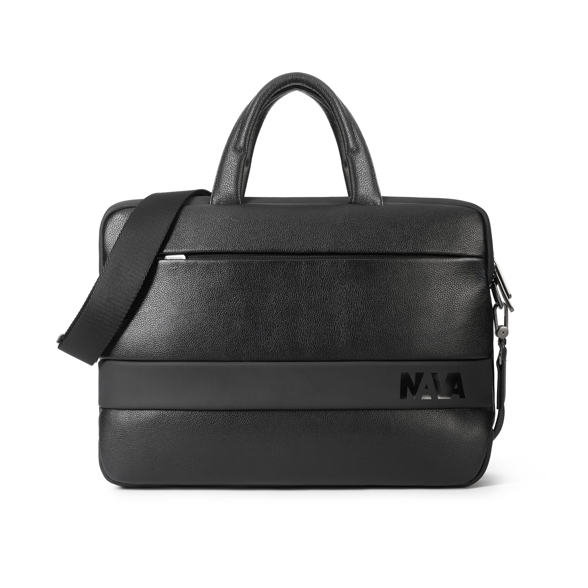 Caseroxx Borsa Con Clip Cintura In Vera Pelle Per Doro 2414 – Custodia Nera Con Finestra