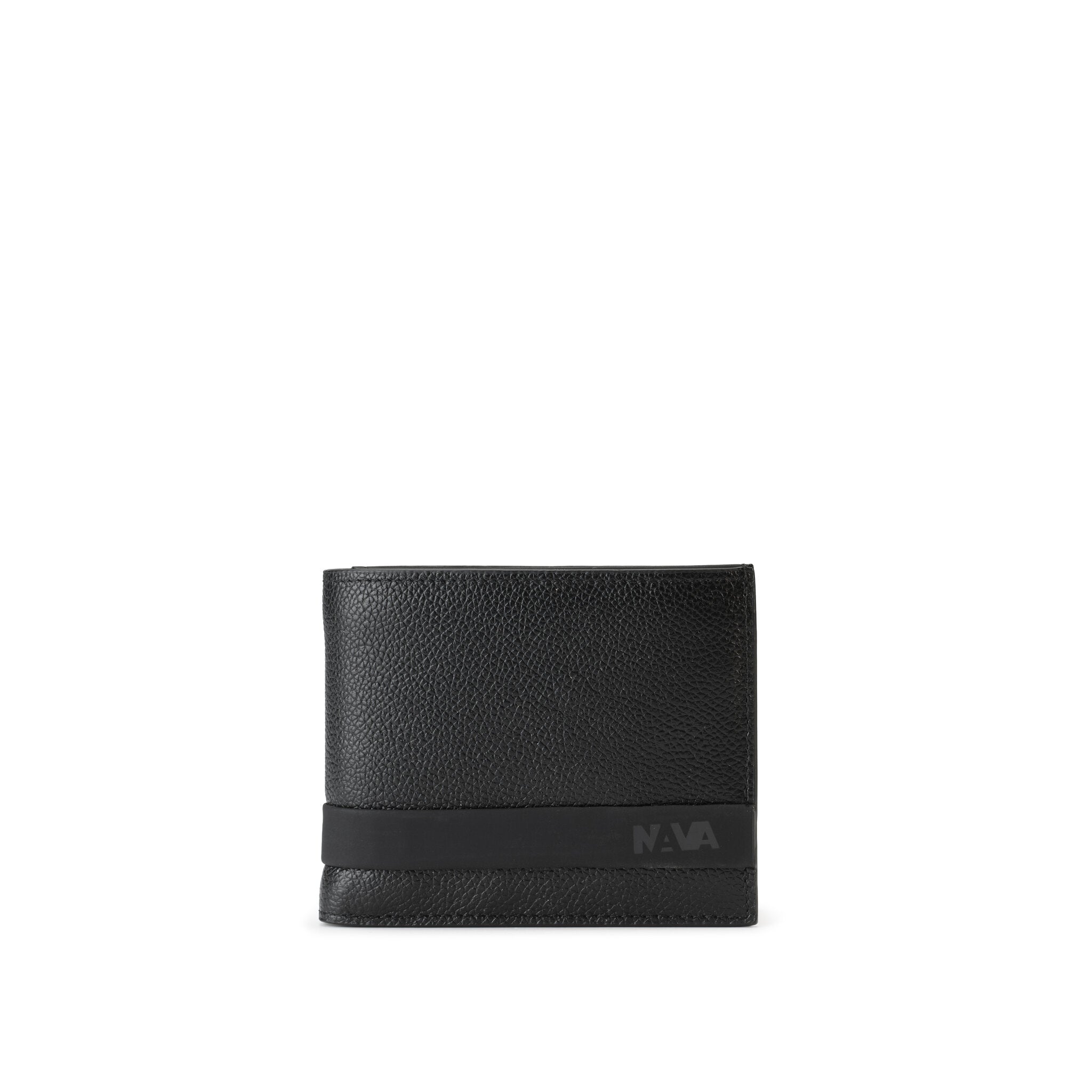 EASY ADVANCE LEATHER PORTAFOGLIO SLIM IN PELLE 4 TASCHE PORTA CC E PORTAMONETE CON RFID NERO NOTTE