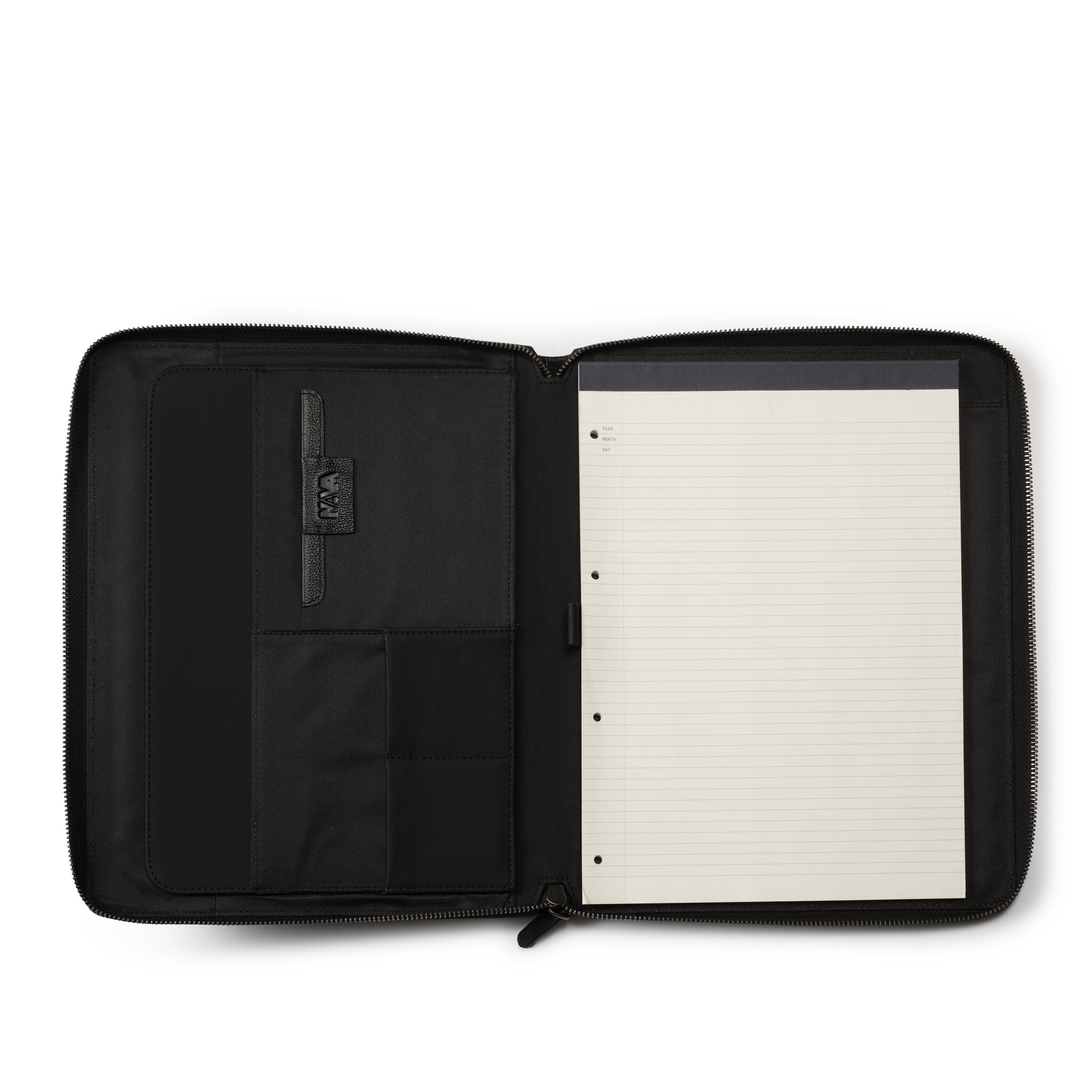 EASY ADVANCE LEATHER PORTFOLIO IN PELLE CON CHIUSURA CON ZIP NERO NOTTE
