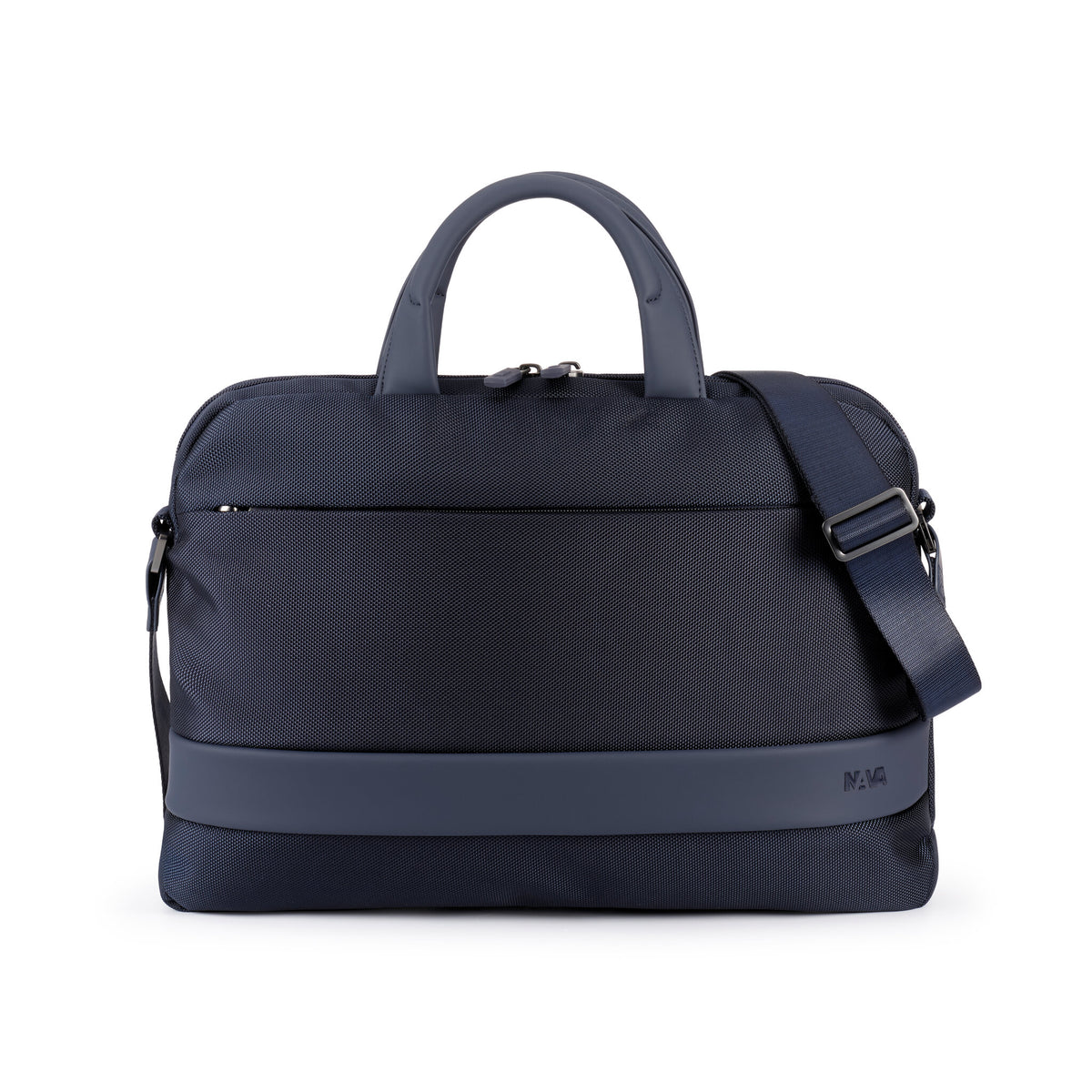 EASY PLUS SLIM ORGANIZED BRIEFCASE 2 HANDLES, LAPTOP AND IPAD HOLDER NIGHT BLUE