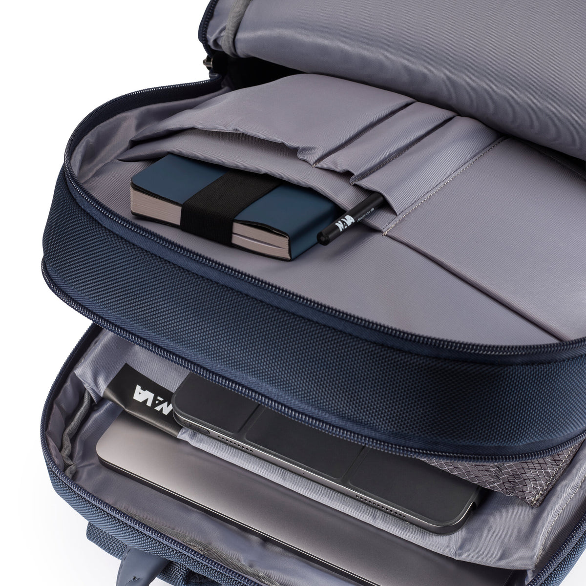 EASY PLUS BACKPACK LARGE - ZAINO PORTA COMPUTER E PORTA IPAD BLU NOTTE