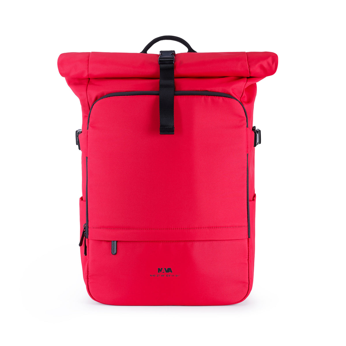EXPLORER ZAINO ROLLTOP 1 COMPARTO CON TASCHE E FIBBIE DI SICUREZZA CHERRY RED