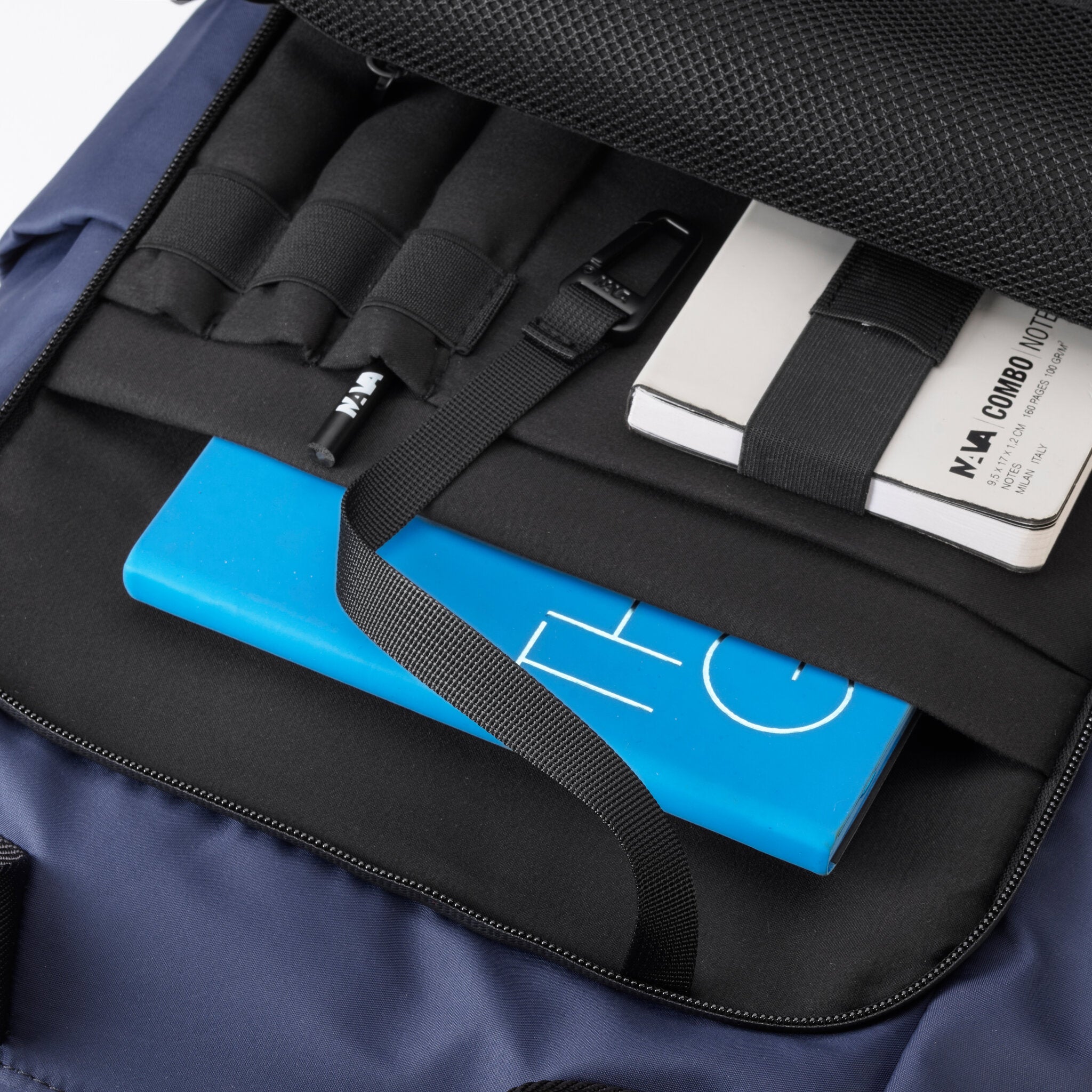 EXPLORER TOTE VERTICALE ZAINABILE 1 COMPARTO BLU NOTTE