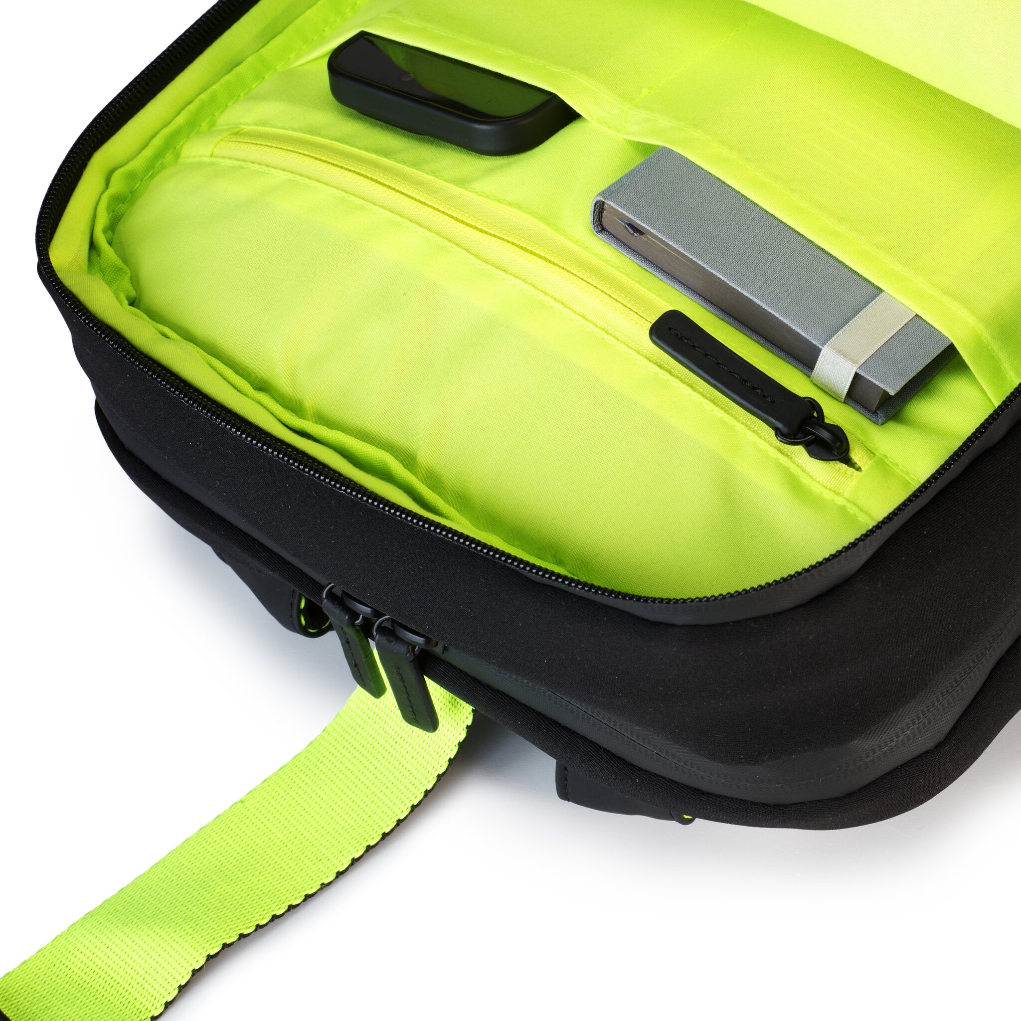 FLAT ZAINO ORGANIZZATO BIANCO/NERO/GIALLO