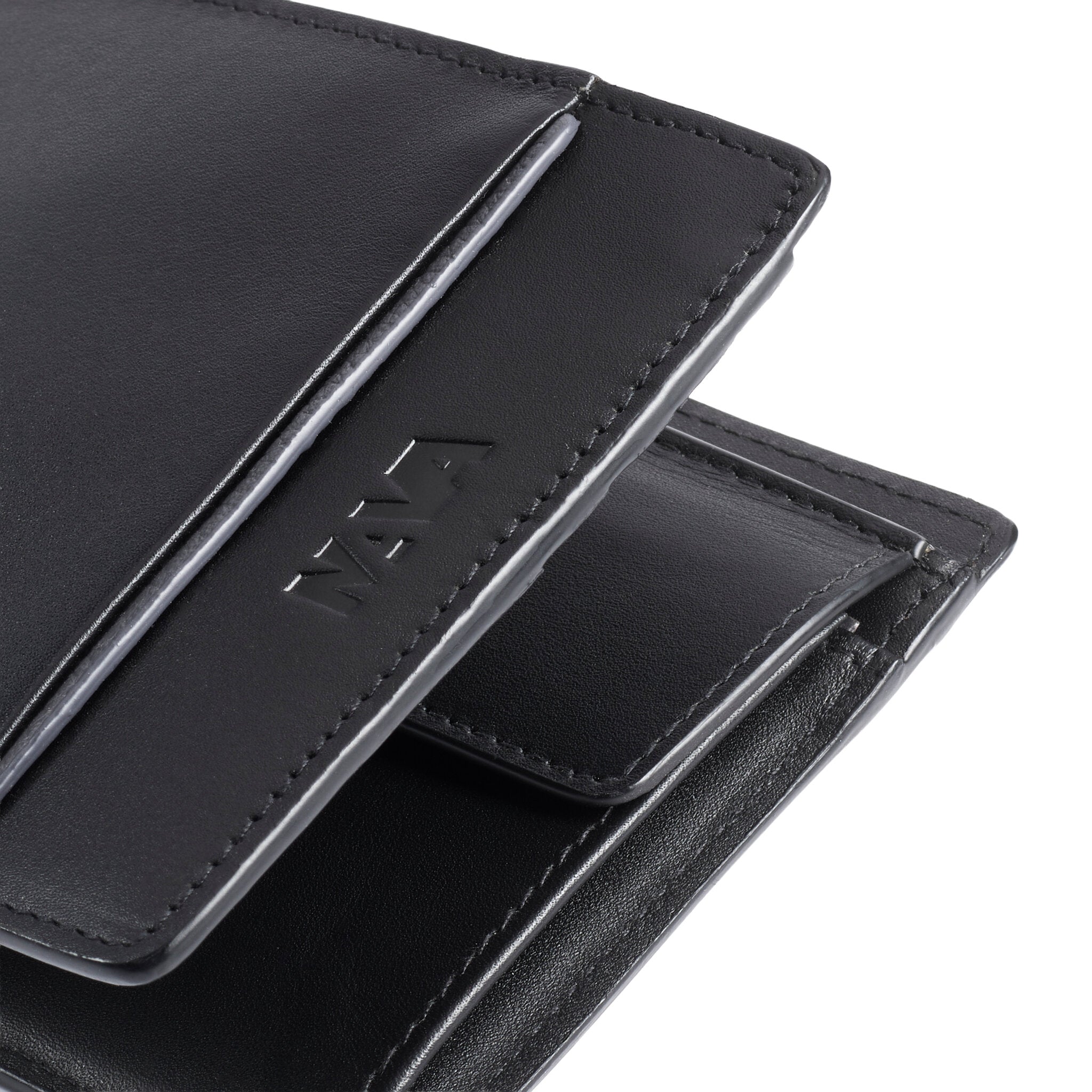 METRO WALLET 4 POCKETS CARD HOLDER AND COIN PURSE WITH RFID BLACK/GREY