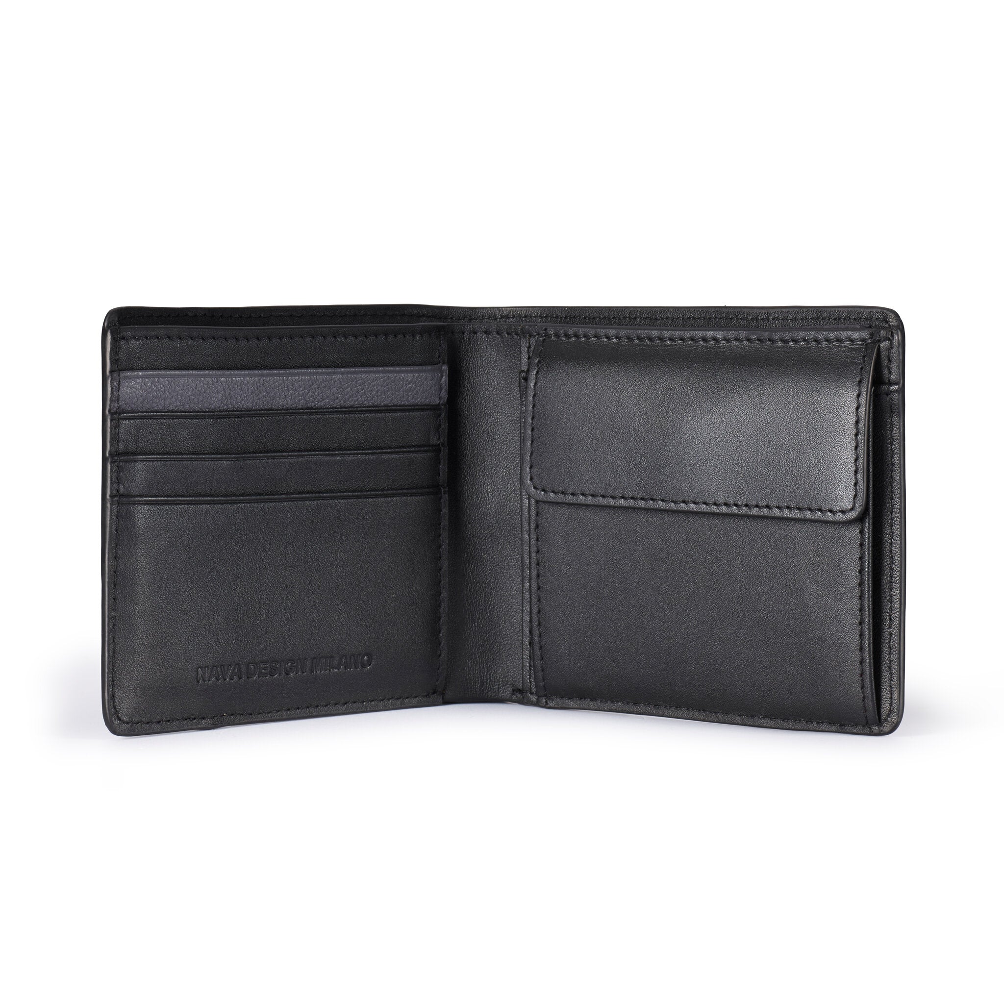 METRO PORTAFOGLIO 4 TASCHE PORTA CC PORTAMONETE 1 COMPARTO CON RFID NERO/GREY