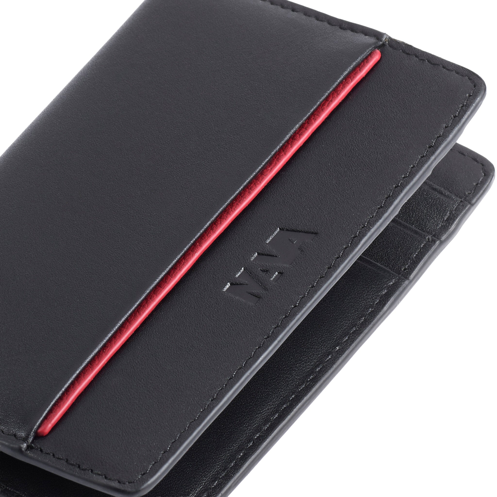 METRO VERTICAL POCKET WITH 6 CC POCKETS WITH RFID BLACK/RED