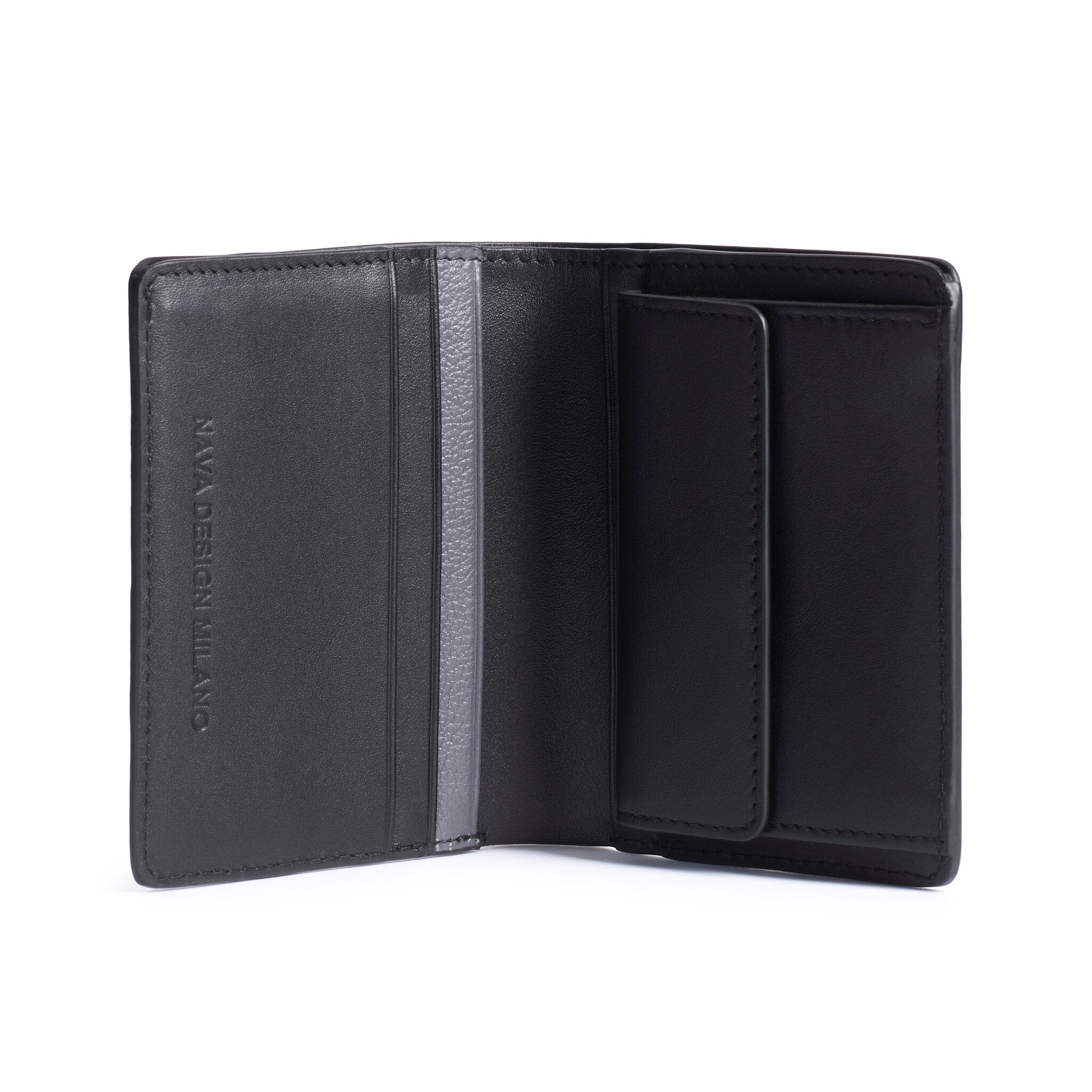 METRO PORTA CARTE DI CREDITO, 5 TASCHE E PORTAMONETE CON RFID NERO/GREY