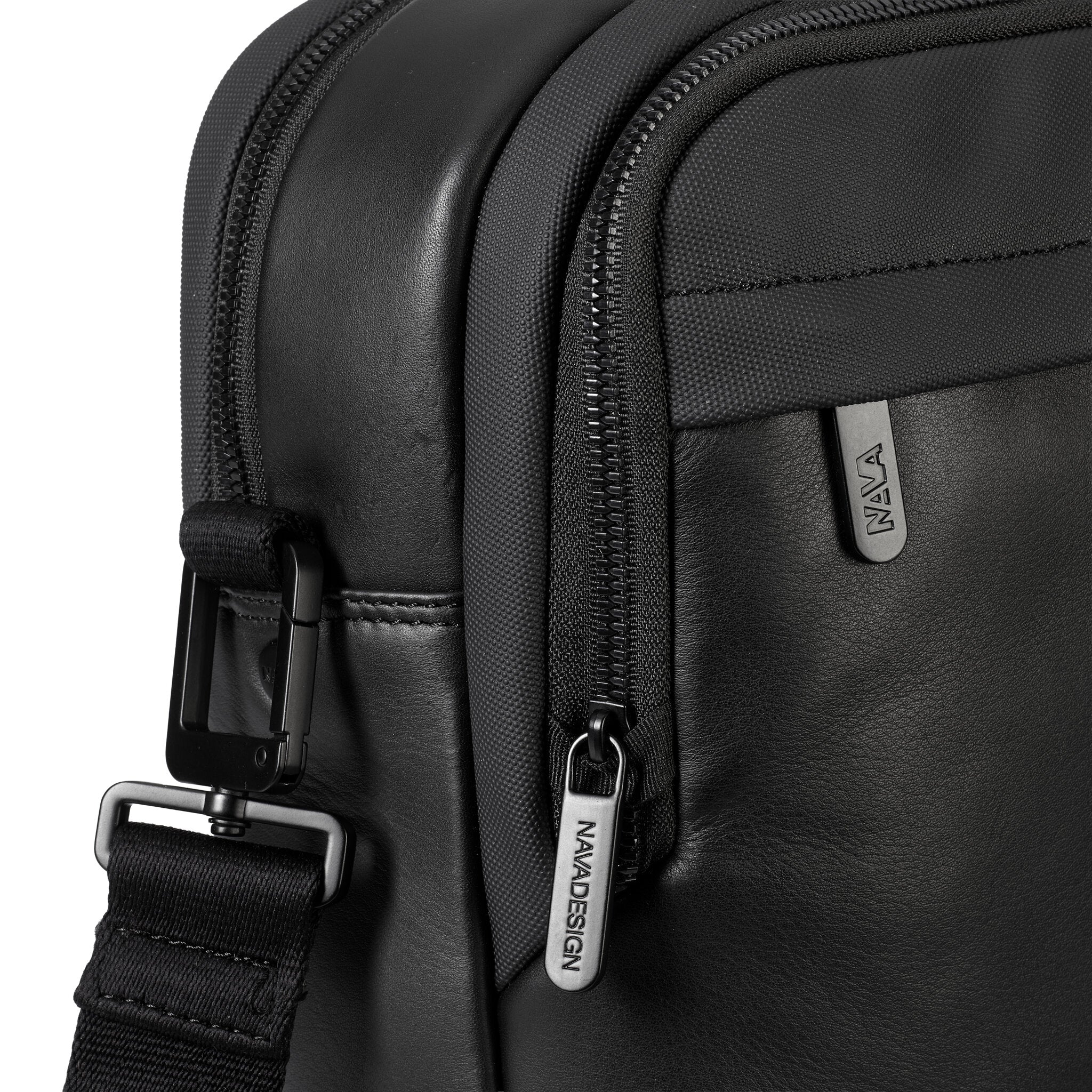 MOTION LEATHER CARTELLA ORGANIZZATA 2 COMPARTI CON TASCA FRONTALE NERO ESPRESSO