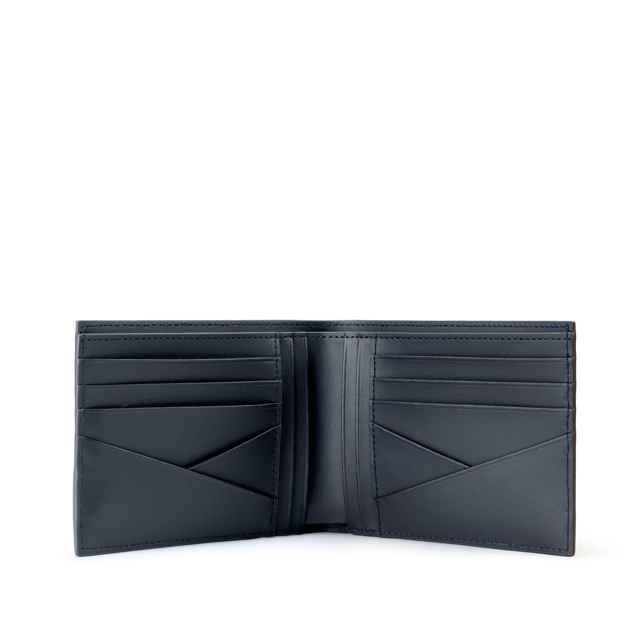 METRIC PORTAFOGLIO IN PELLE 8 CC E SCHERMATURA RFID BLU