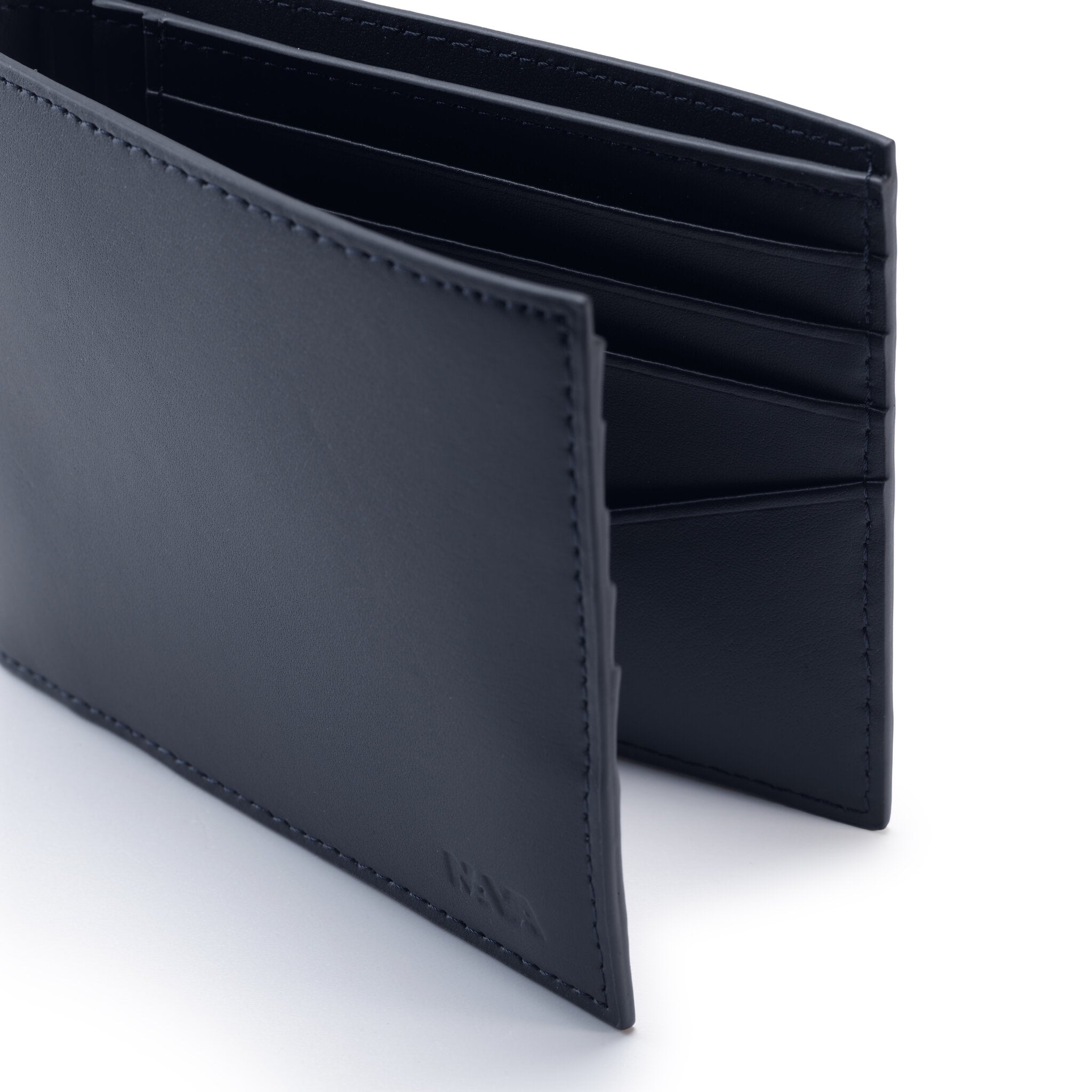 METRIC PORTAFOGLIO IN PELLE 8 CC E SCHERMATURA RFID BLU