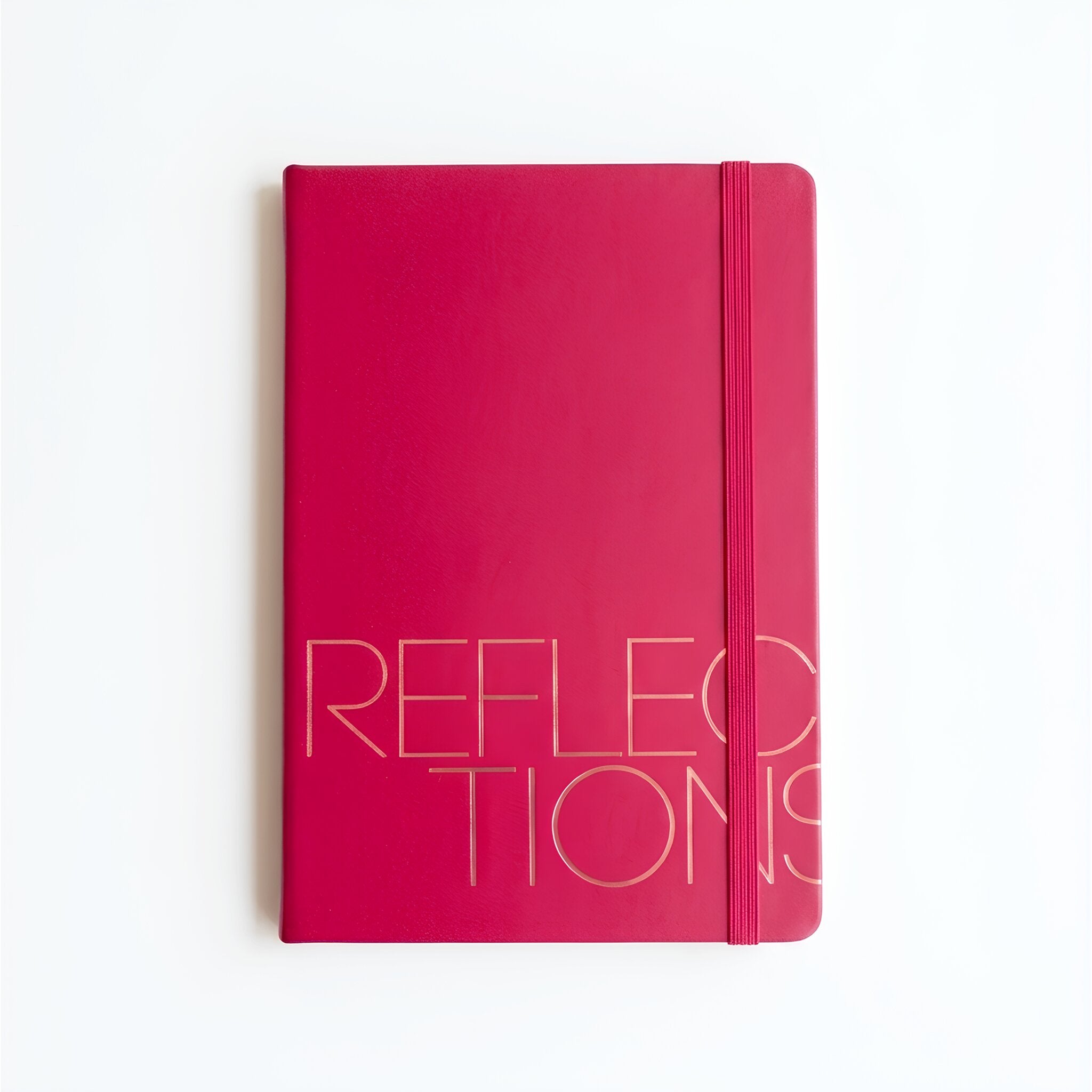RIVIERA A5 DESIGN NOTEBOOK, PINK CRISS CROSS INTERNAL GRAPHICS