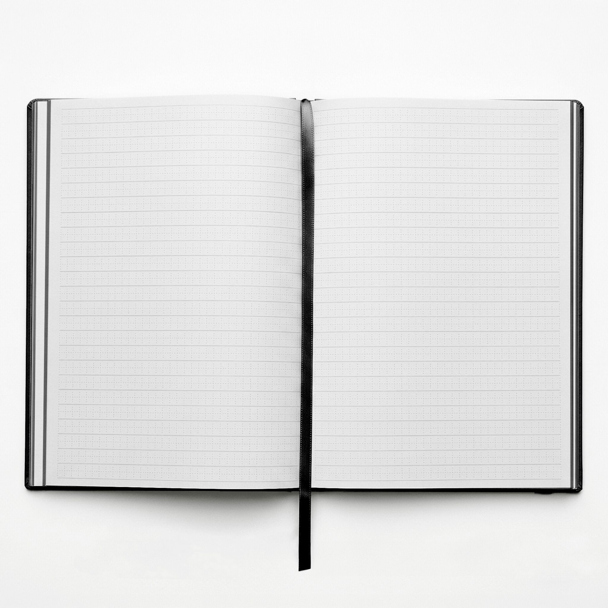 RIVIERA SMALL DESIGN NOTEBOOK WITH CRISS CROSS INTERNAL GRAPHICS IN CAVIAR BLACK