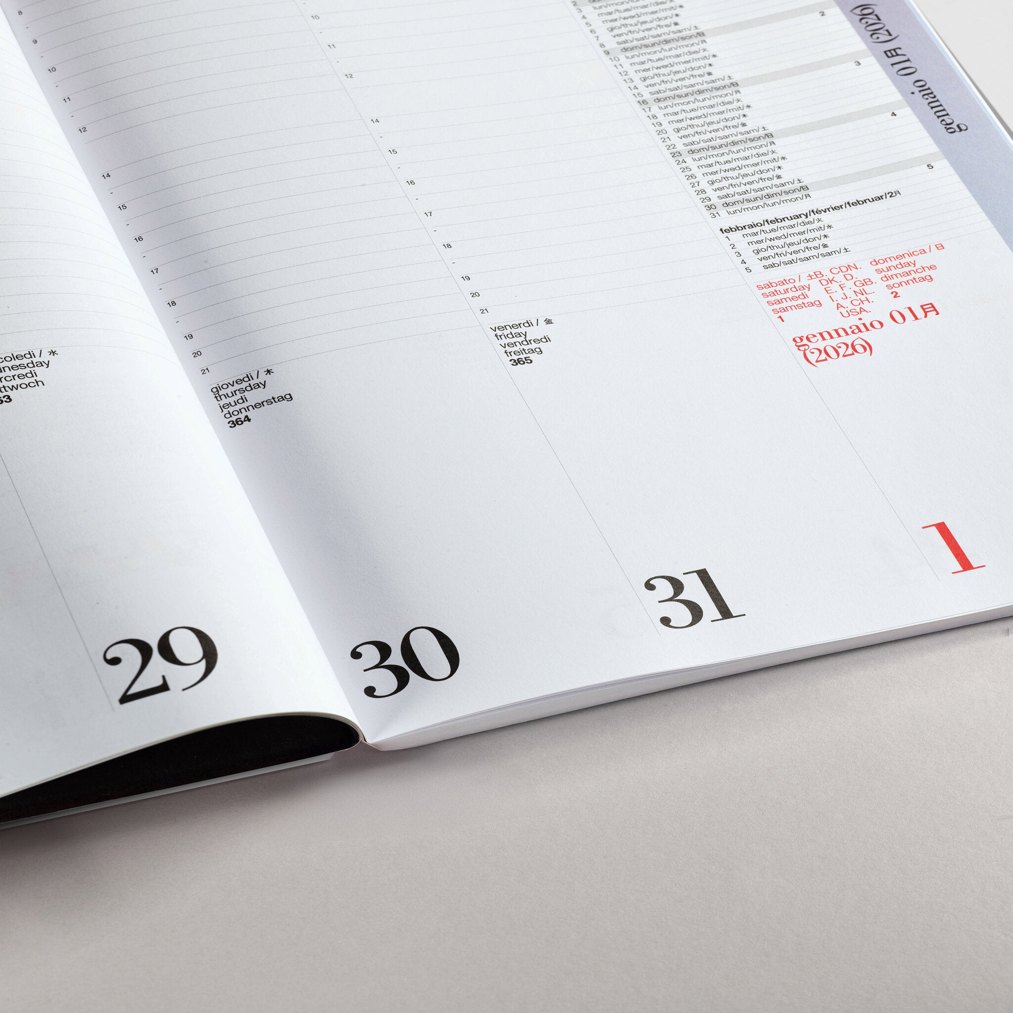 SETTEGIORNI AGENDA SETTIMANALE SETTEGIORNI SPECIAL GREY/ORANGE