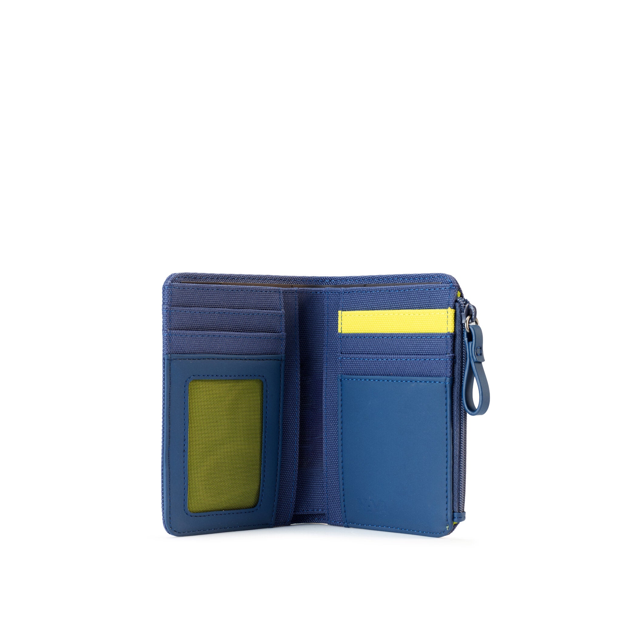 TWIN COLORS TASCONCINO CON ZIP CON 7CC E PORTA MONETE BLU/LIME