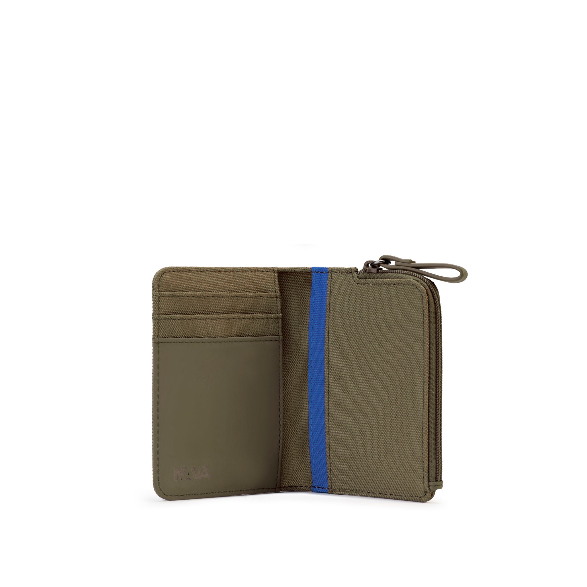 TWIN COLORS PORTA CARTE DI CREDITO VERTICALE CON 4 CC E PORTAMONETE MUD/BLUE ROYAL