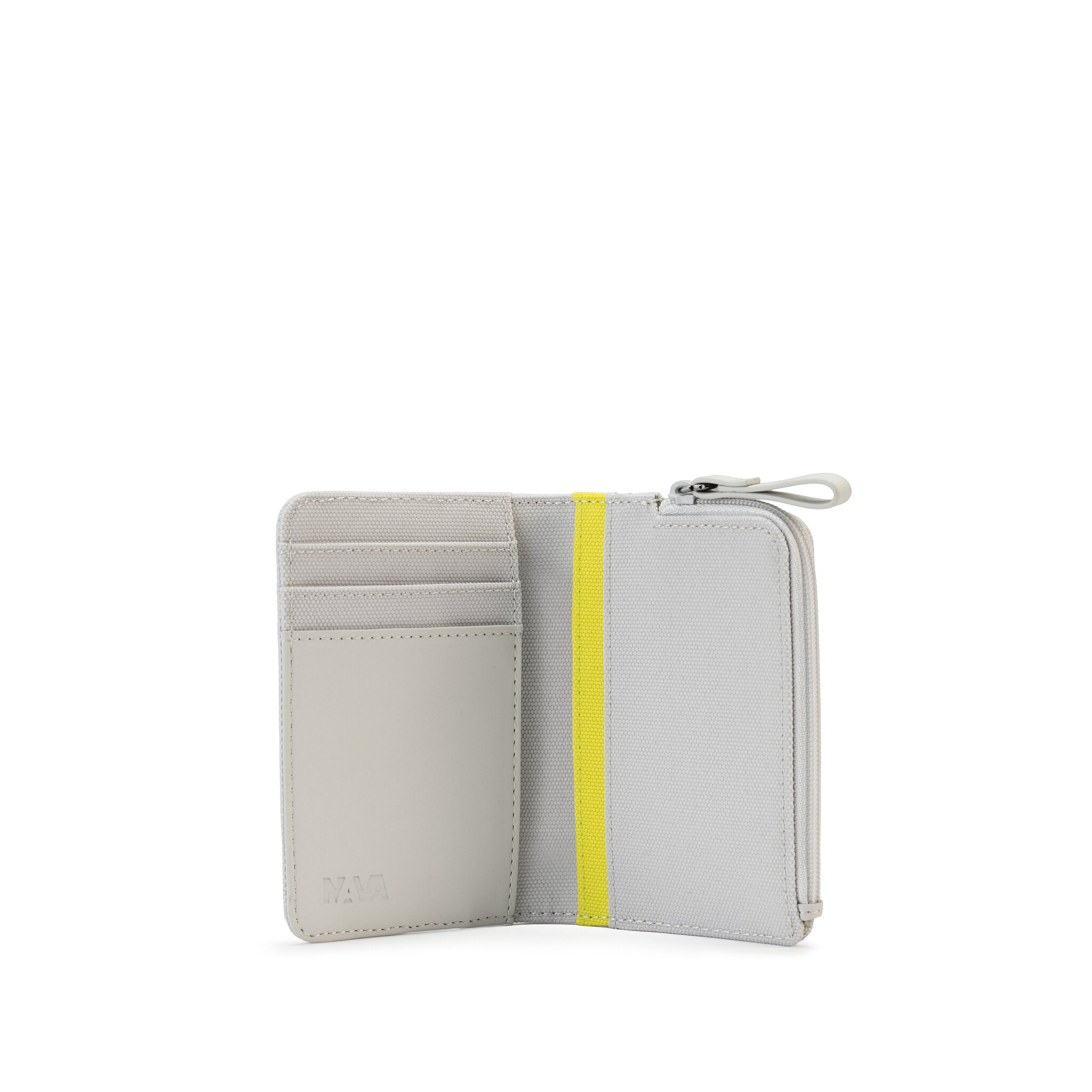 TWIN COLORS PORTA CARTE DI CREDITO VERTICALE CON 4 CC E PORTAMONETE BIANCO/LIME