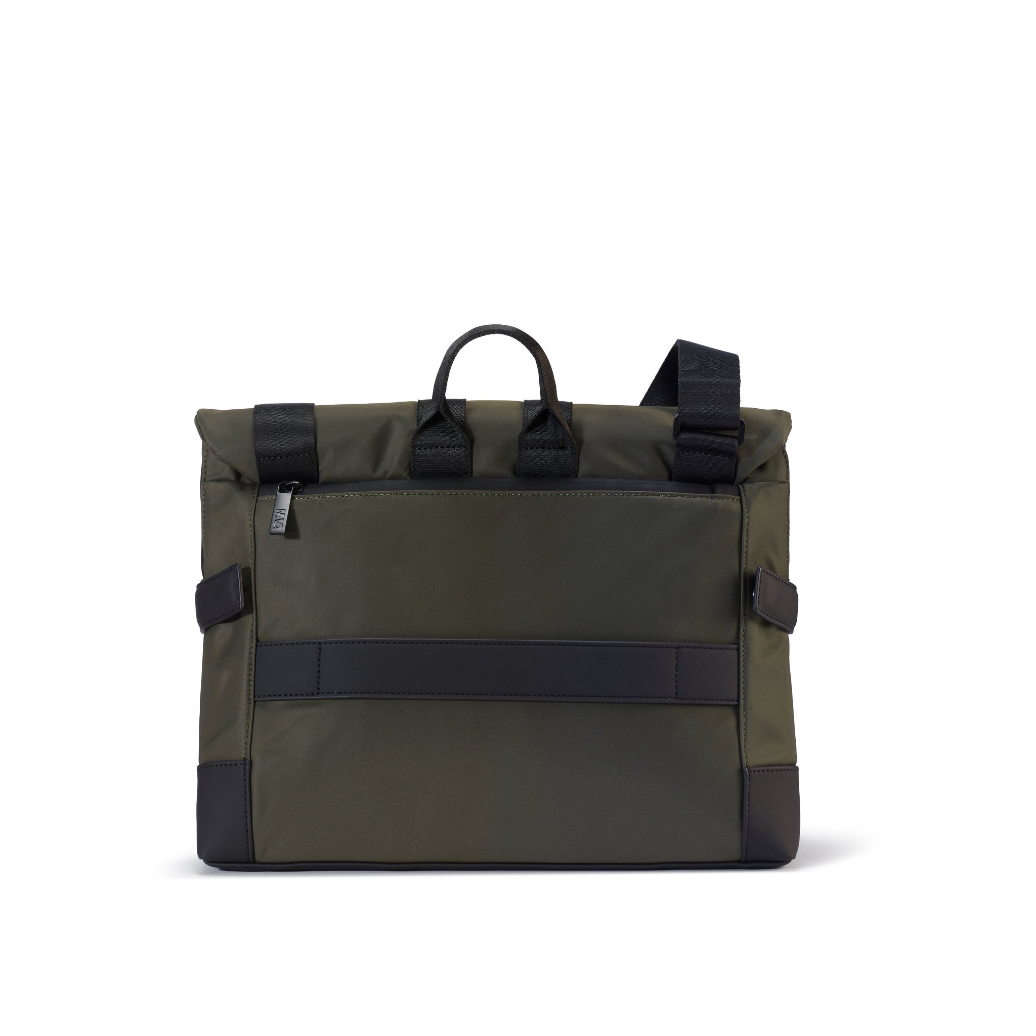 UNIFORM MESSENGER ORGANIZZATA PORTA PC CHIUSA CON PATELLA NERO/OLIVA