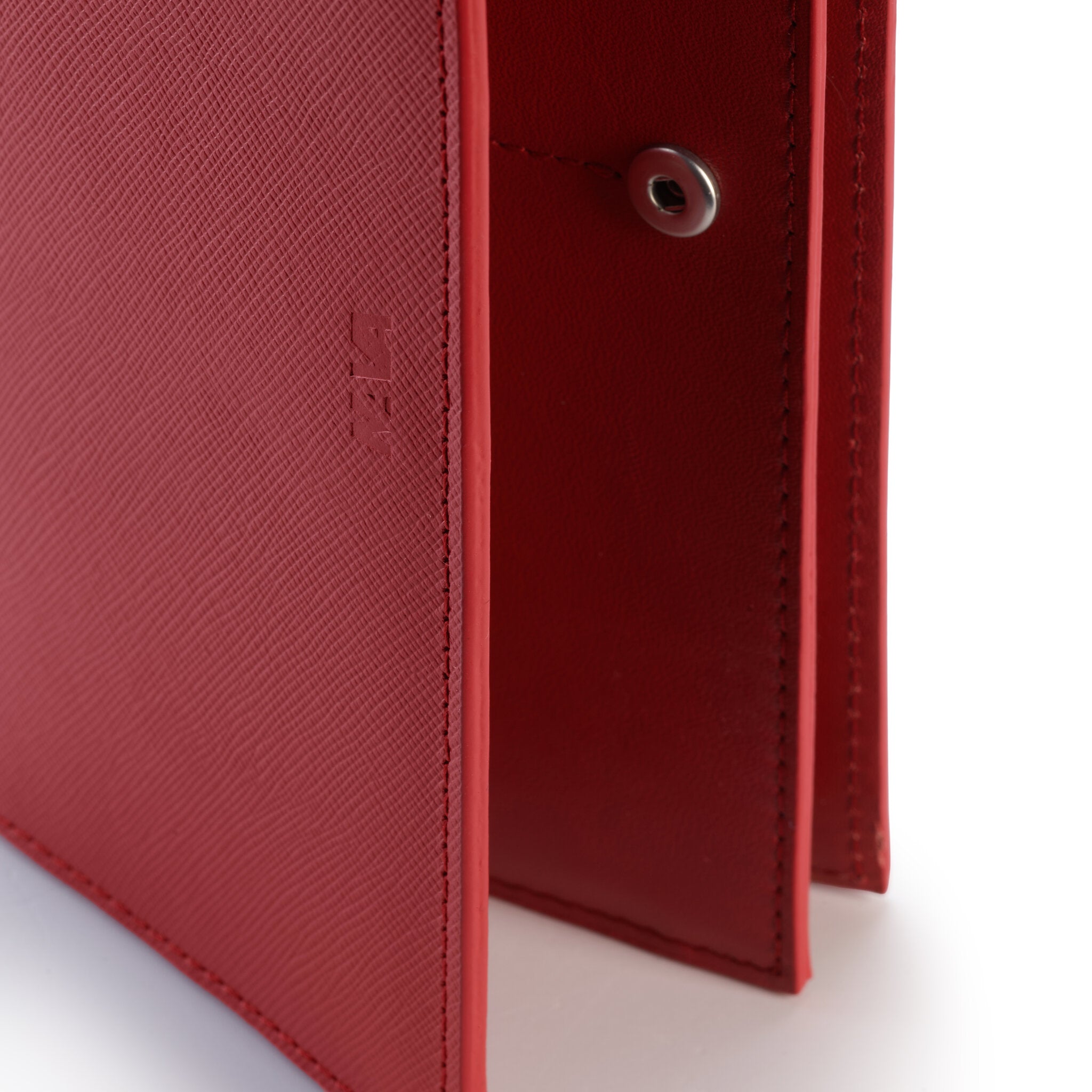 VIA DURINI PORTAFOGLIO DONNA IN PELLE, 12 CC, TASCA ESTERNA CHIUSA CON ZIP E SCHERMATURA RFID ROSSO