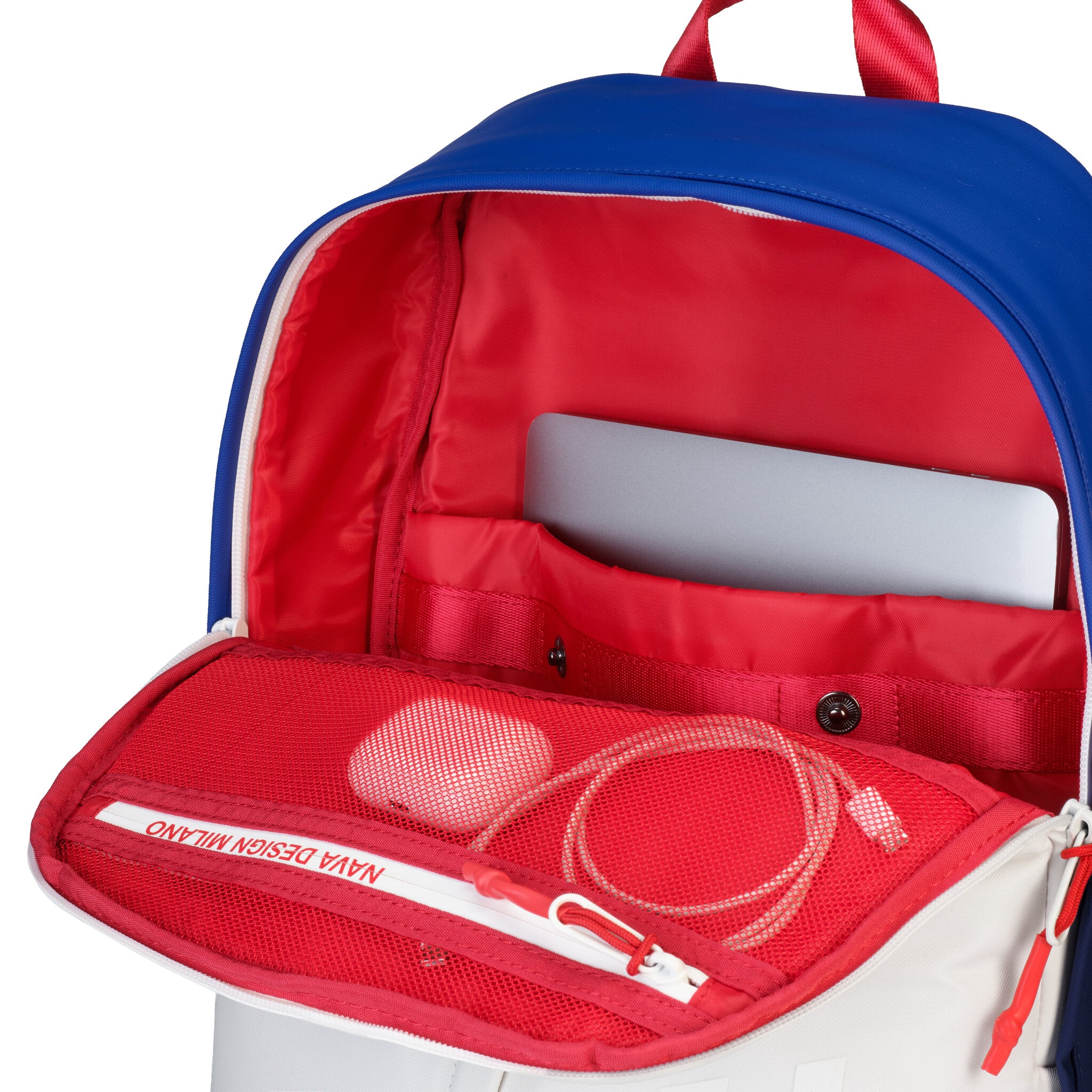 BEAT ZAINO ORGANIZZATO 1 COMPARTO CON TASCA FRONTALE VERTICALE ROSSO COBALTO