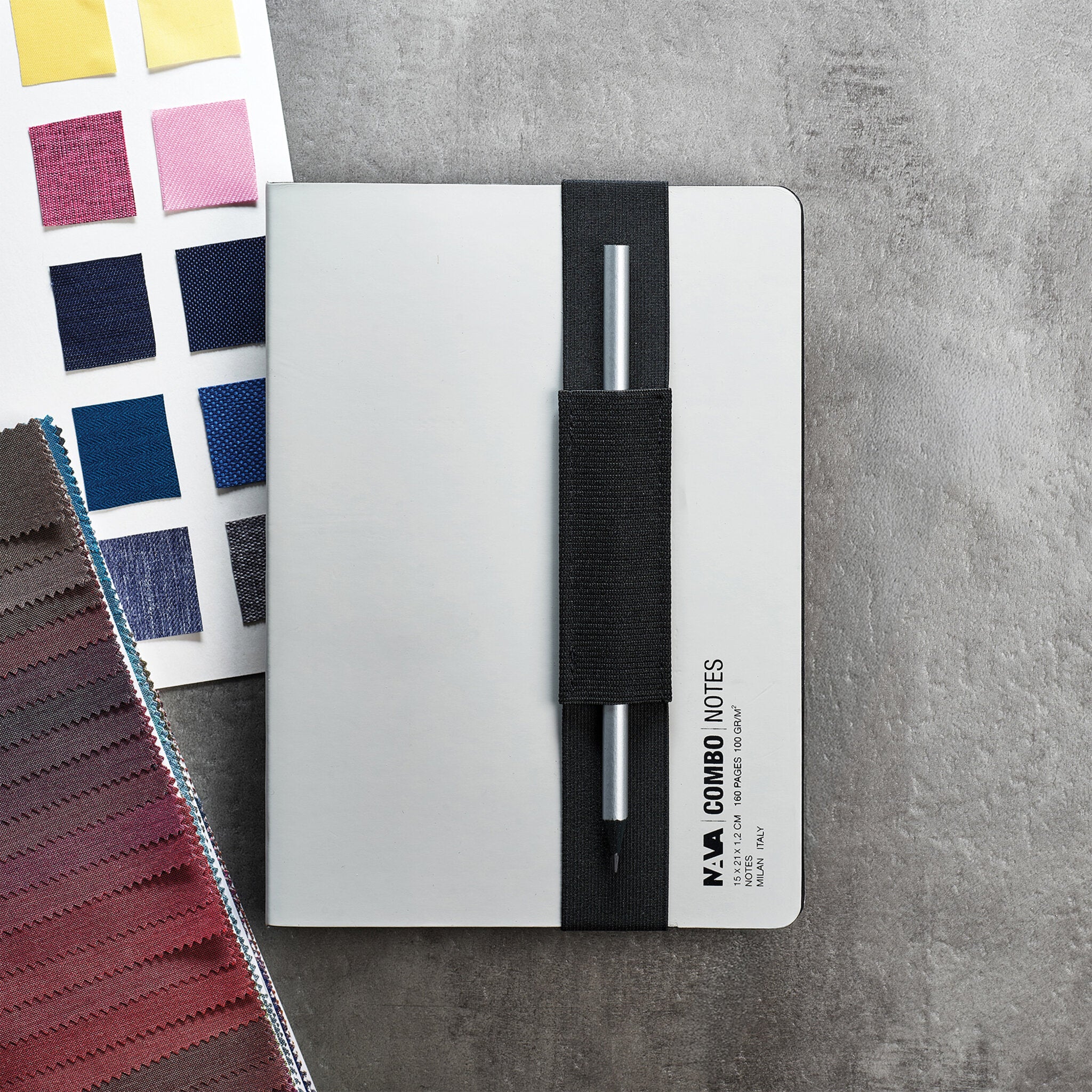 COMBO NOTES DI DESIGN FORMATO CM 15 X 21 LEAD GREY