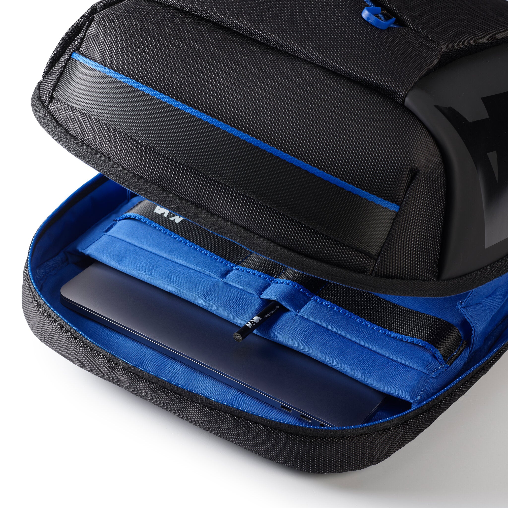 CROSS ZAINO ORGANIZZATO 1 COMPARTO, PORTA PC NERO/COBALT BLUE