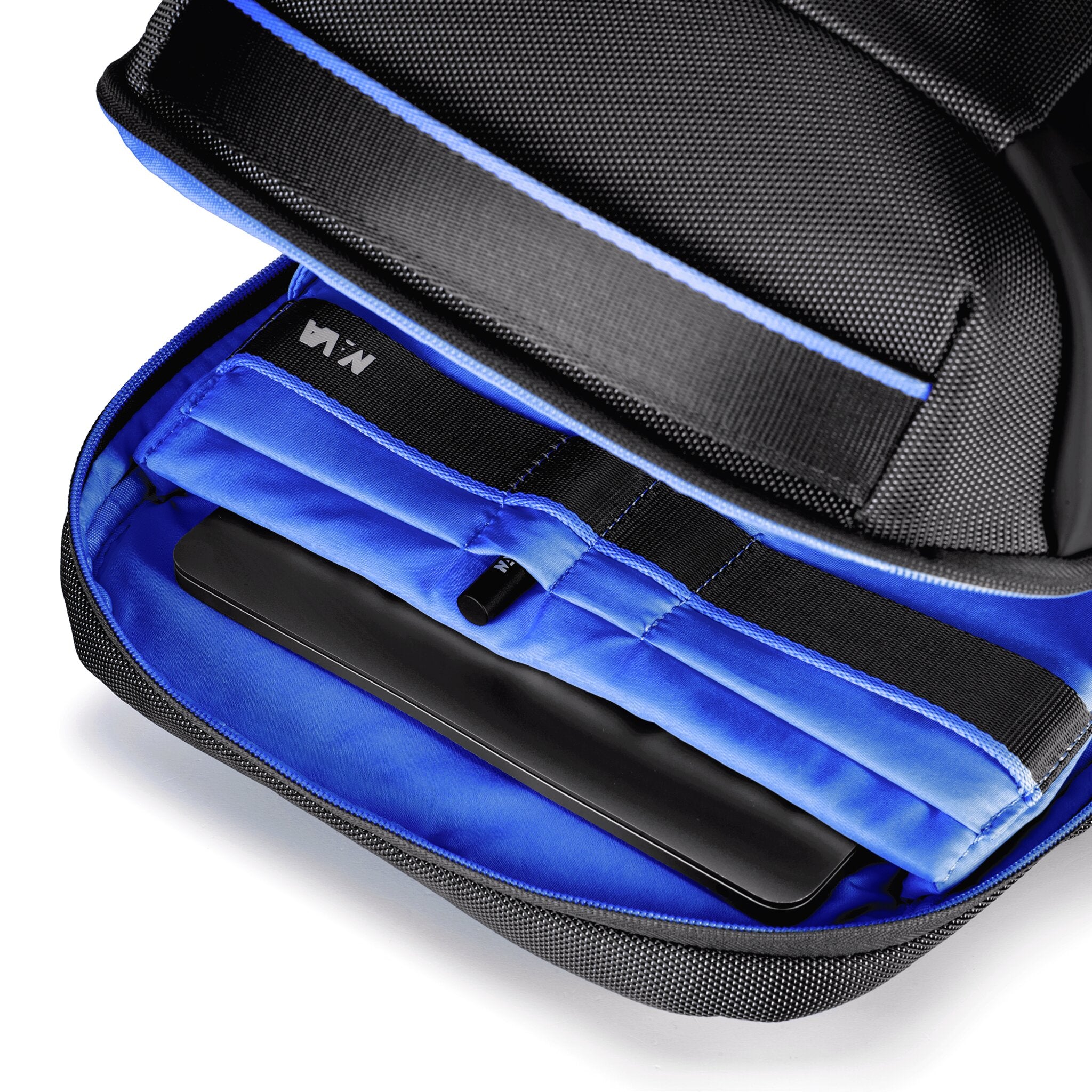 CROSS ZAINO ORGANIZZATO 1 COMPARTO, PORTA PC NERO/COBALT BLUE