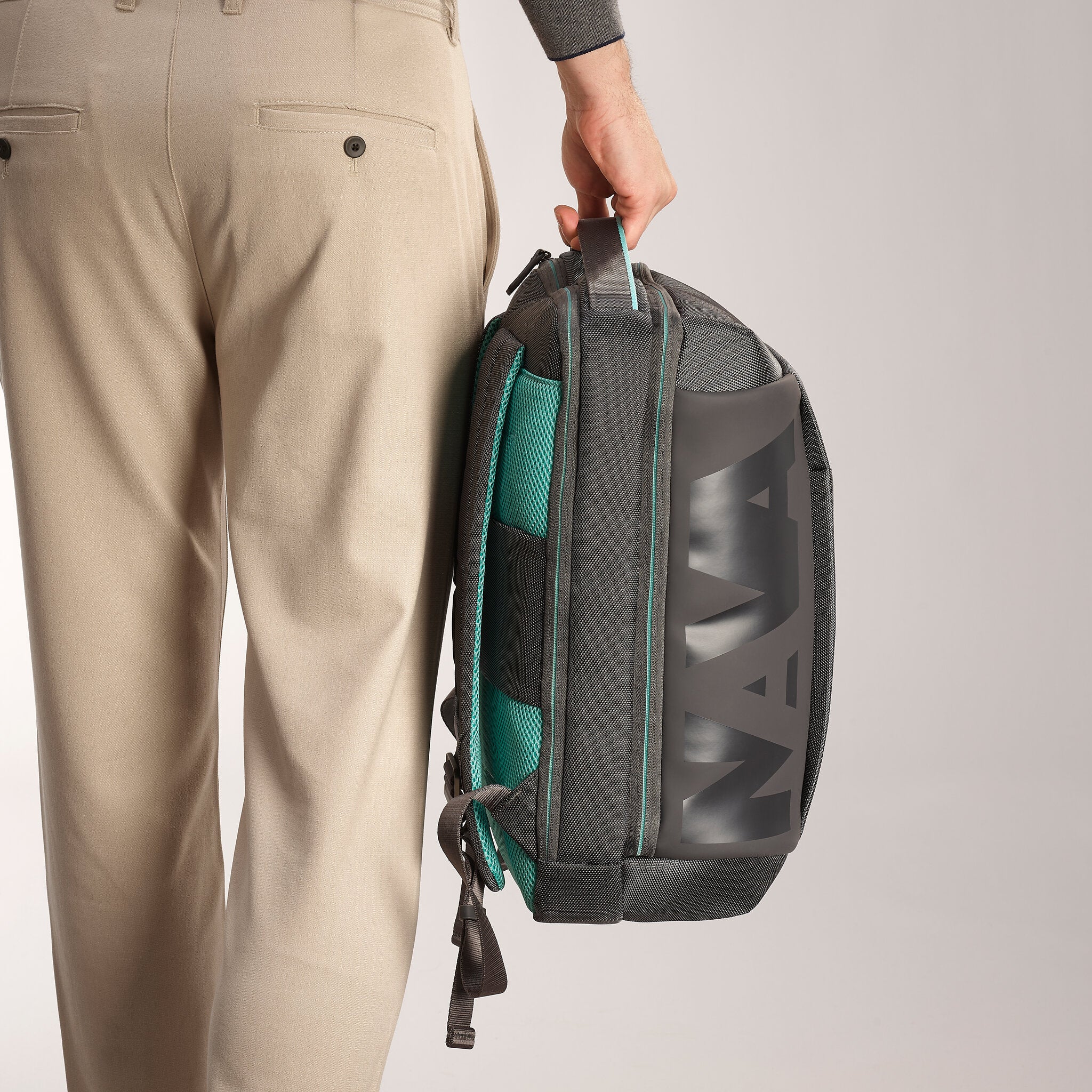 CROSS ZAINO ORGANIZZATO 2 COMPARTI, PORTA PC ASPHALT/MINT