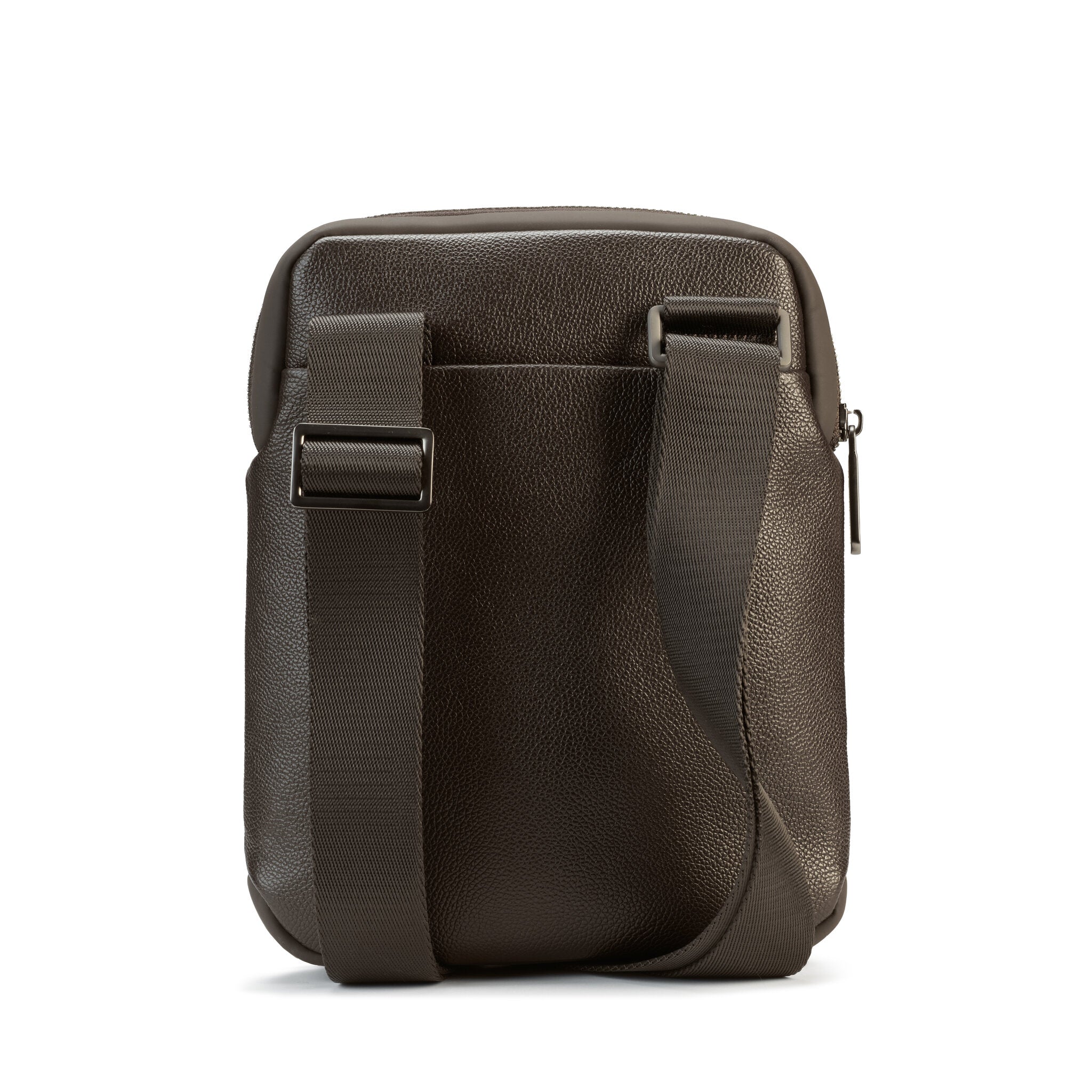 EASY ADVANCE LEATHER TRACOLLA SLIM BAG 1 COMPARTO COFFEE