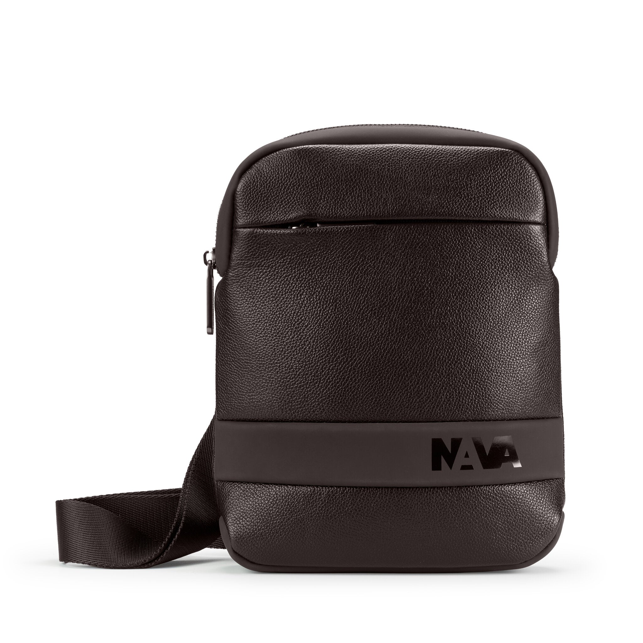 EASY ADVANCE LEATHER TRACOLLA SLIM BAG 1 COMPARTO COFFEE