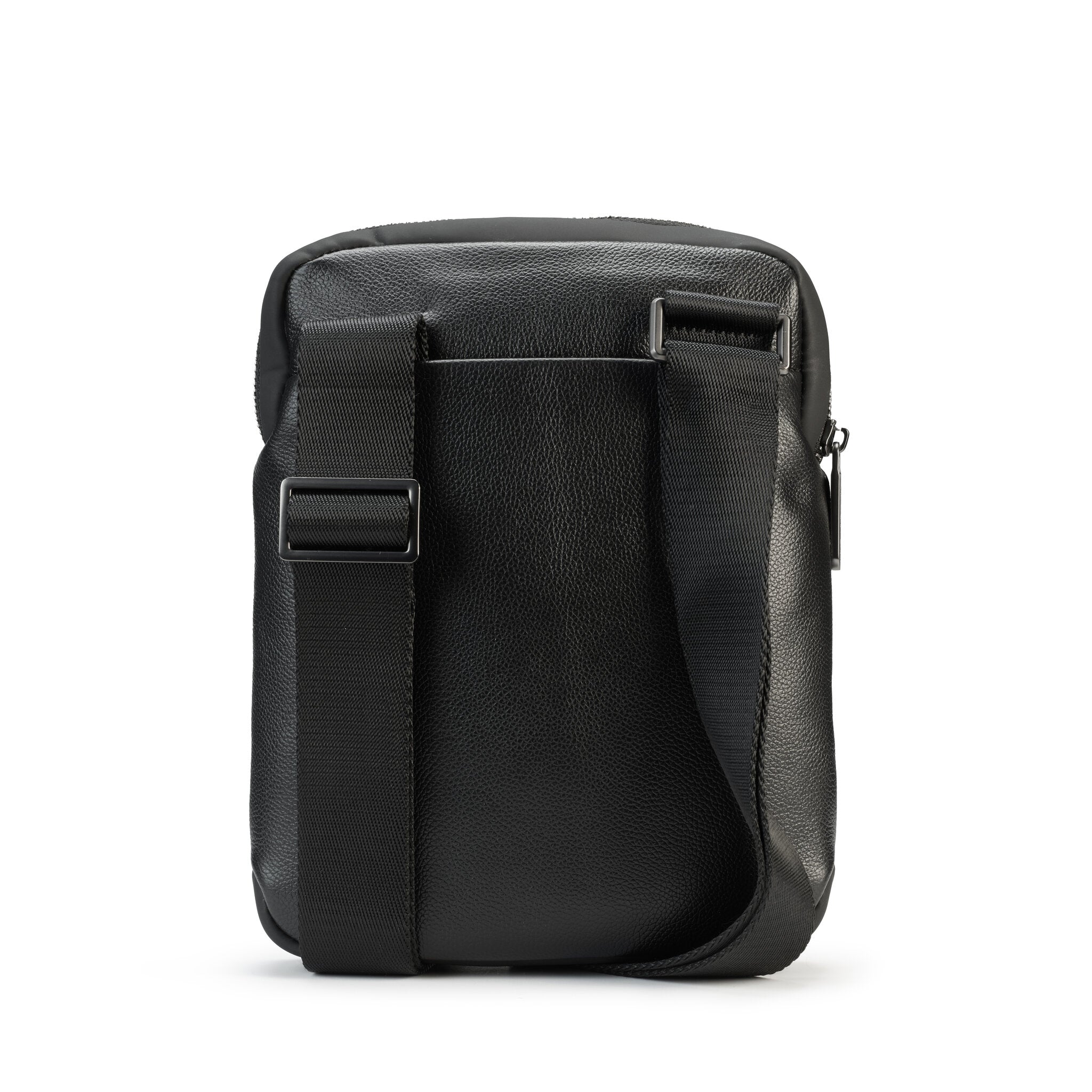EASY ADVANCE LEATHER TRACOLLA SLIM BAG 1 COMPARTO NERO NOTTE