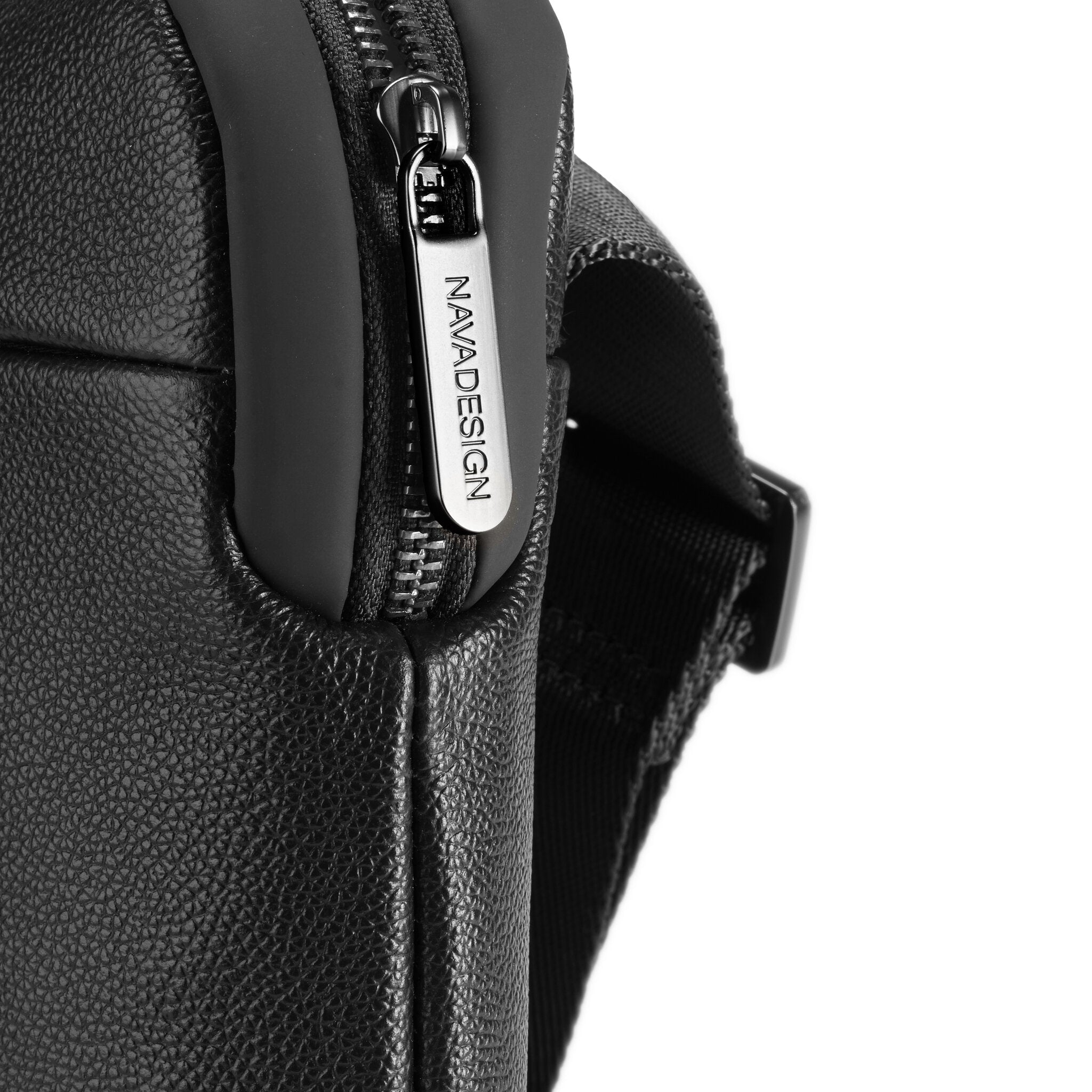 EASY ADVANCE LEATHER TRACOLLA SLIM BAG 1 COMPARTO NERO NOTTE
