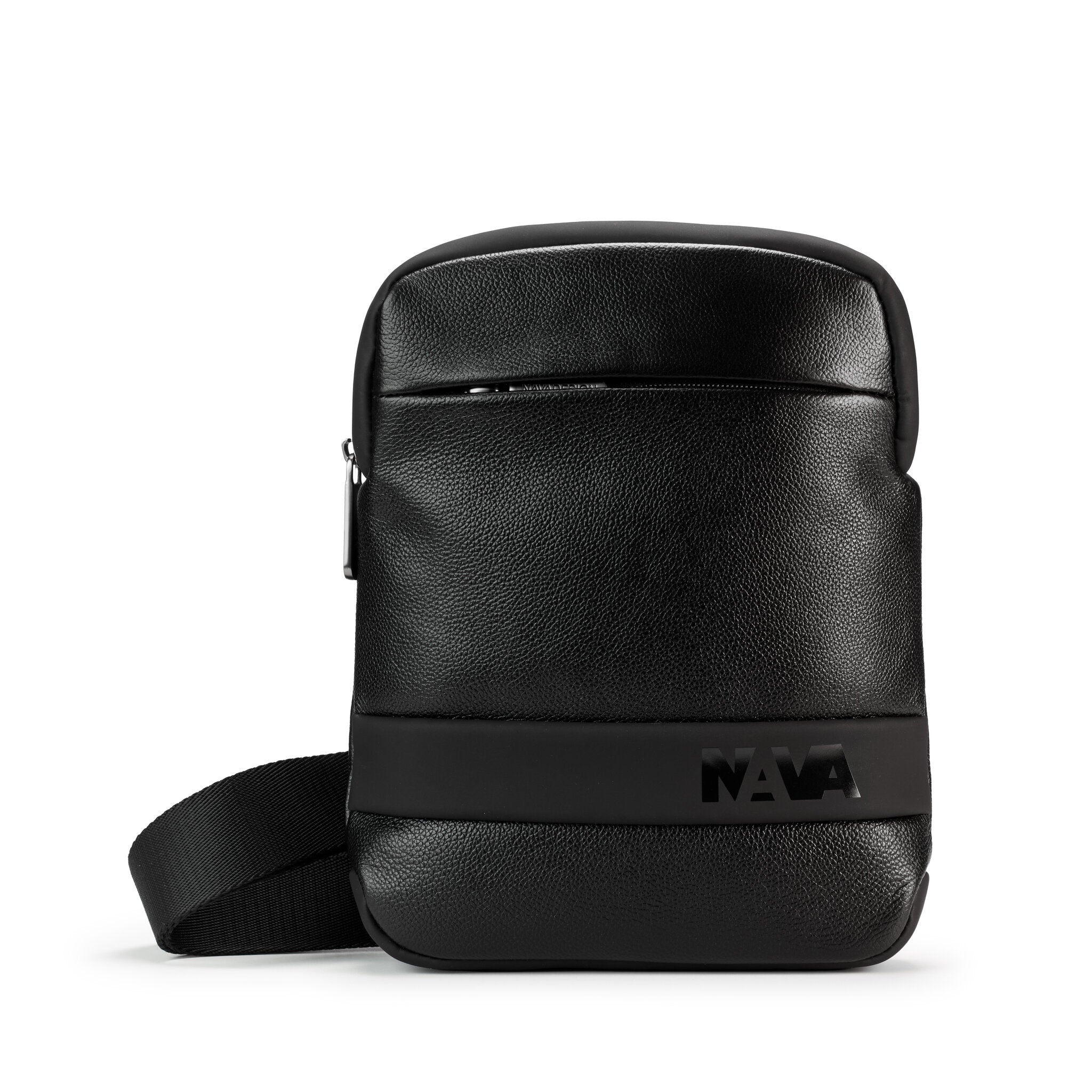 EASY ADVANCE LEATHER TRACOLLA SLIM BAG 1 COMPARTO NERO NOTTE