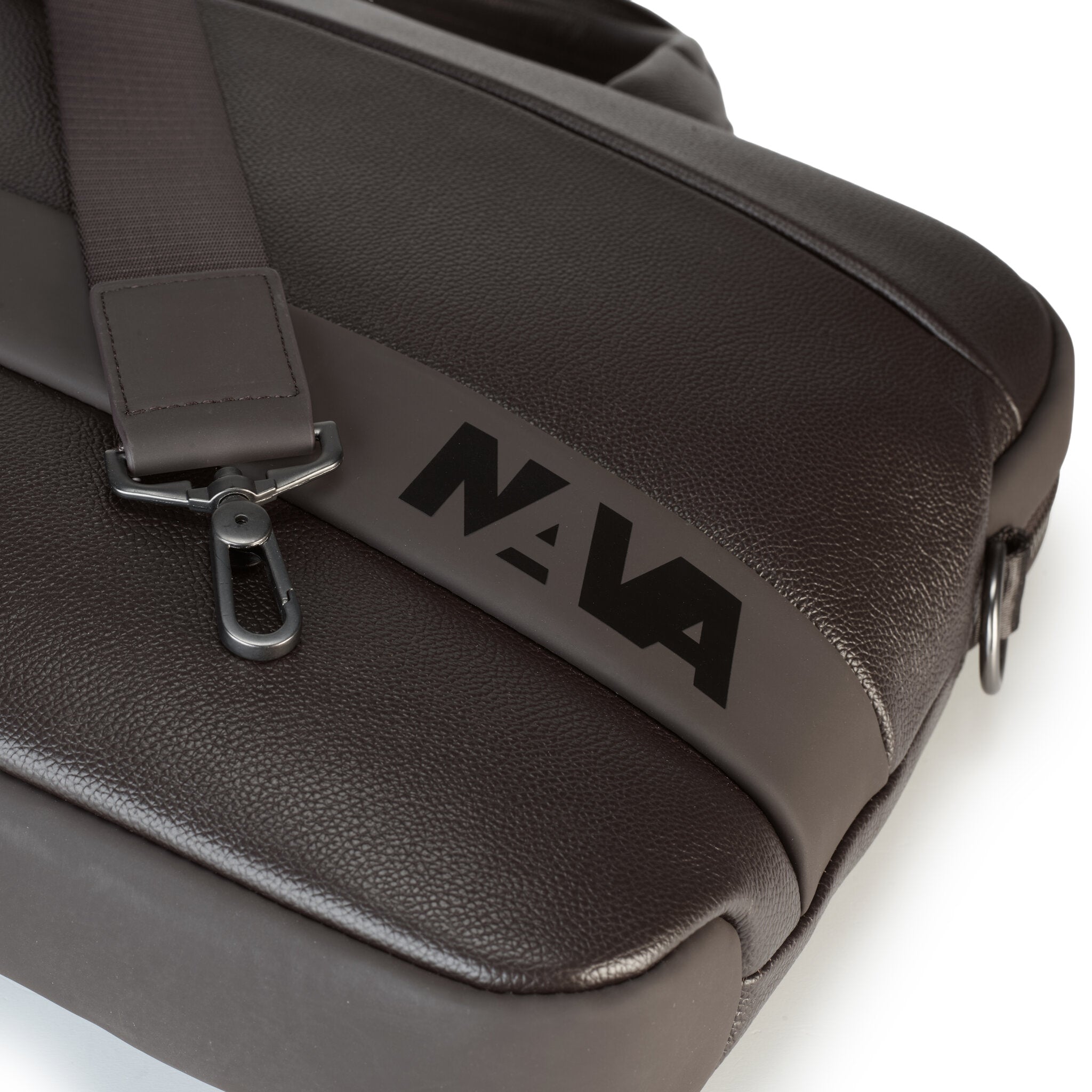 EASY ADVANCE LEATHER CARTELLA BRIEFCASE SLIM DUE MANICI, 1 COMPARTO COFFEE