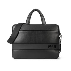 EASY ADVANCE LEATHER CARTELLA BRIEFCASE SLIM DUE MANICI, 1 COMPARTO NERO NOTTE