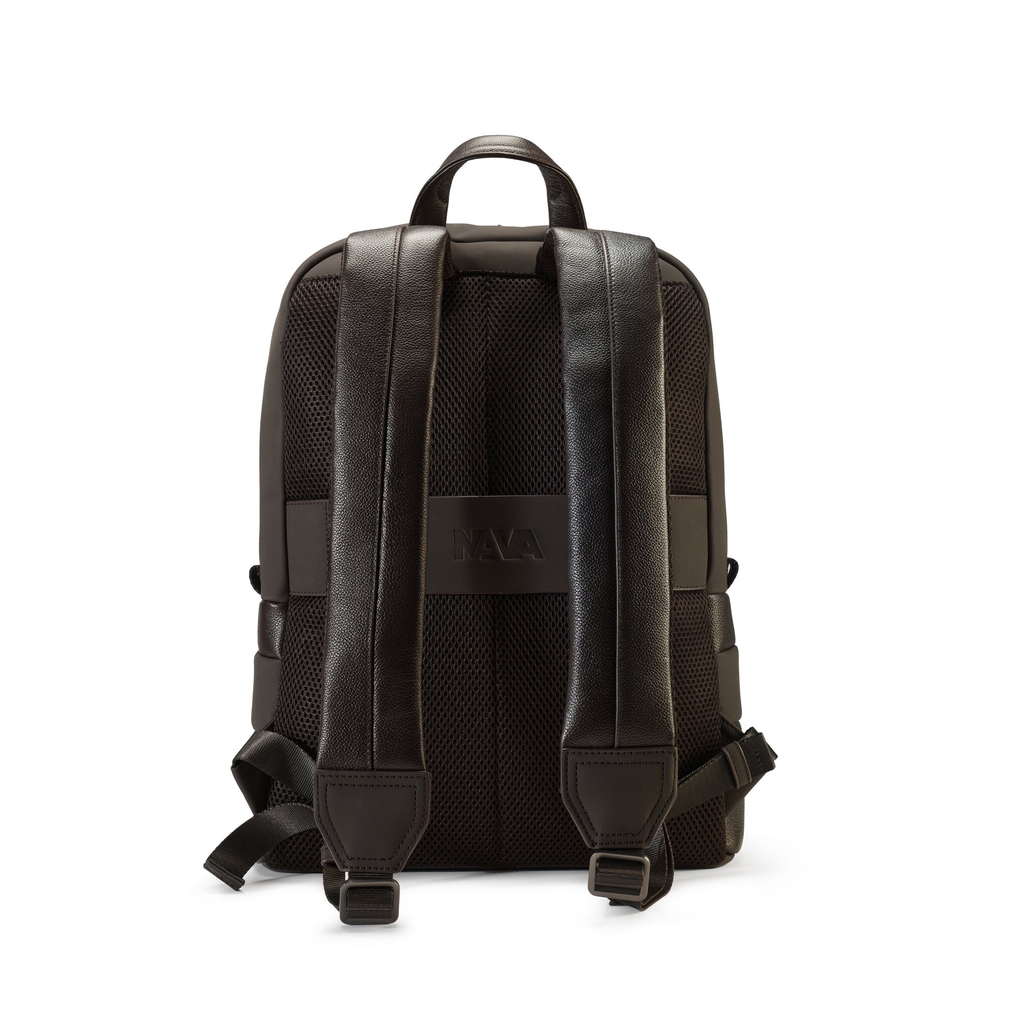 EASY ADVANCE LEATHER ORGANIZED LAPTOP BACKPACK 1 COMPARTMENT COFFEE