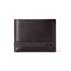 EASY ADVANCE LEATHER PORTAFOGLIO IN PELLE 4 TASCHE PORTA CC E PORTAMONETE CON RFID COFFEE