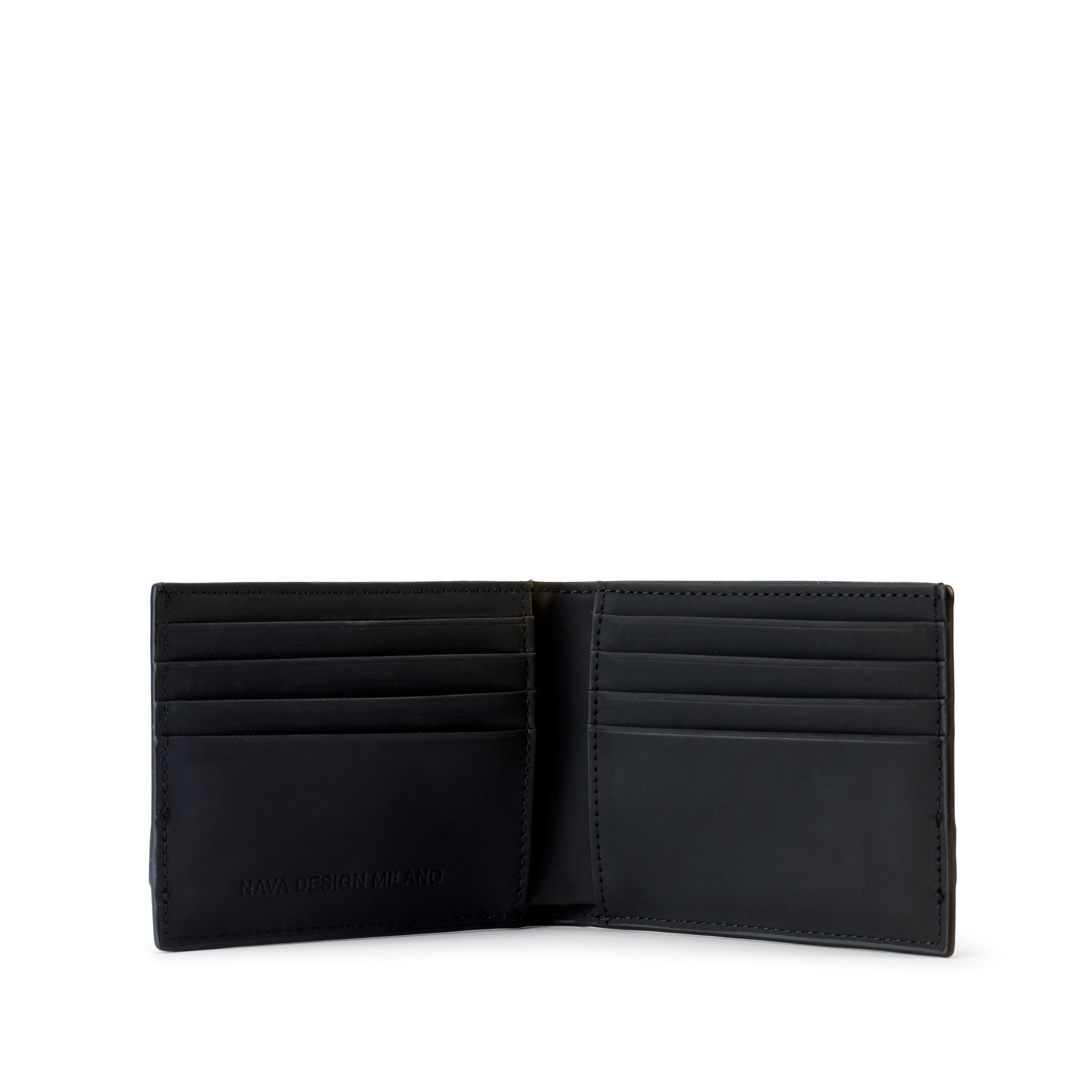 EASY ADVANCE LEATHER PORTAFOGLIO SLIM IN PELLE 8 TASCHE PORTA CC E CON RFID NERO NOTTE