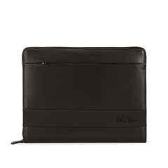 EASY ADVANCE LEATHER PORTFOLIO IN PELLE CON CHIUSURA CON ZIP NERO NOTTE