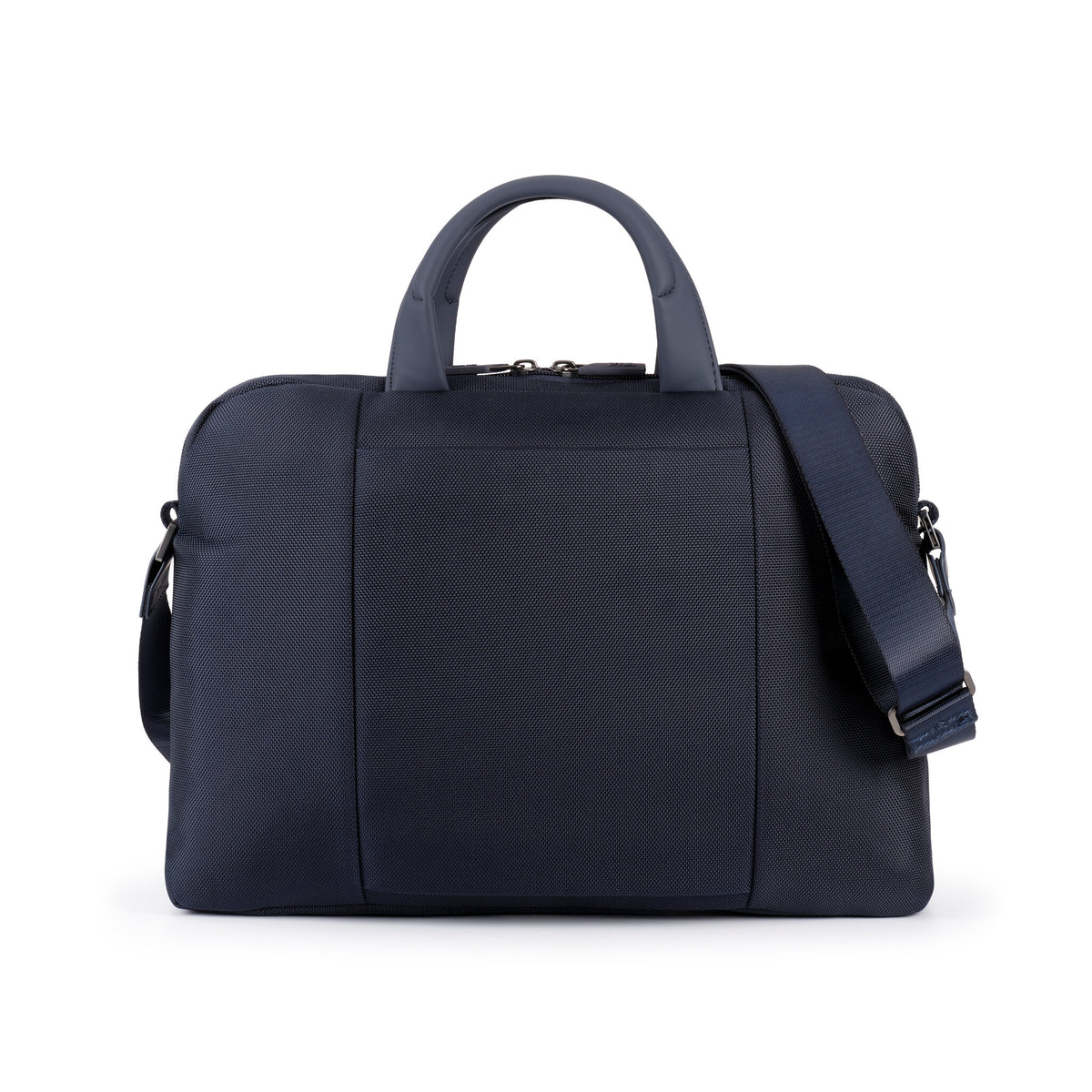 EASY PLUS SLIM ORGANIZED BRIEFCASE 2 HANDLES, LAPTOP AND IPAD HOLDER NIGHT BLUE