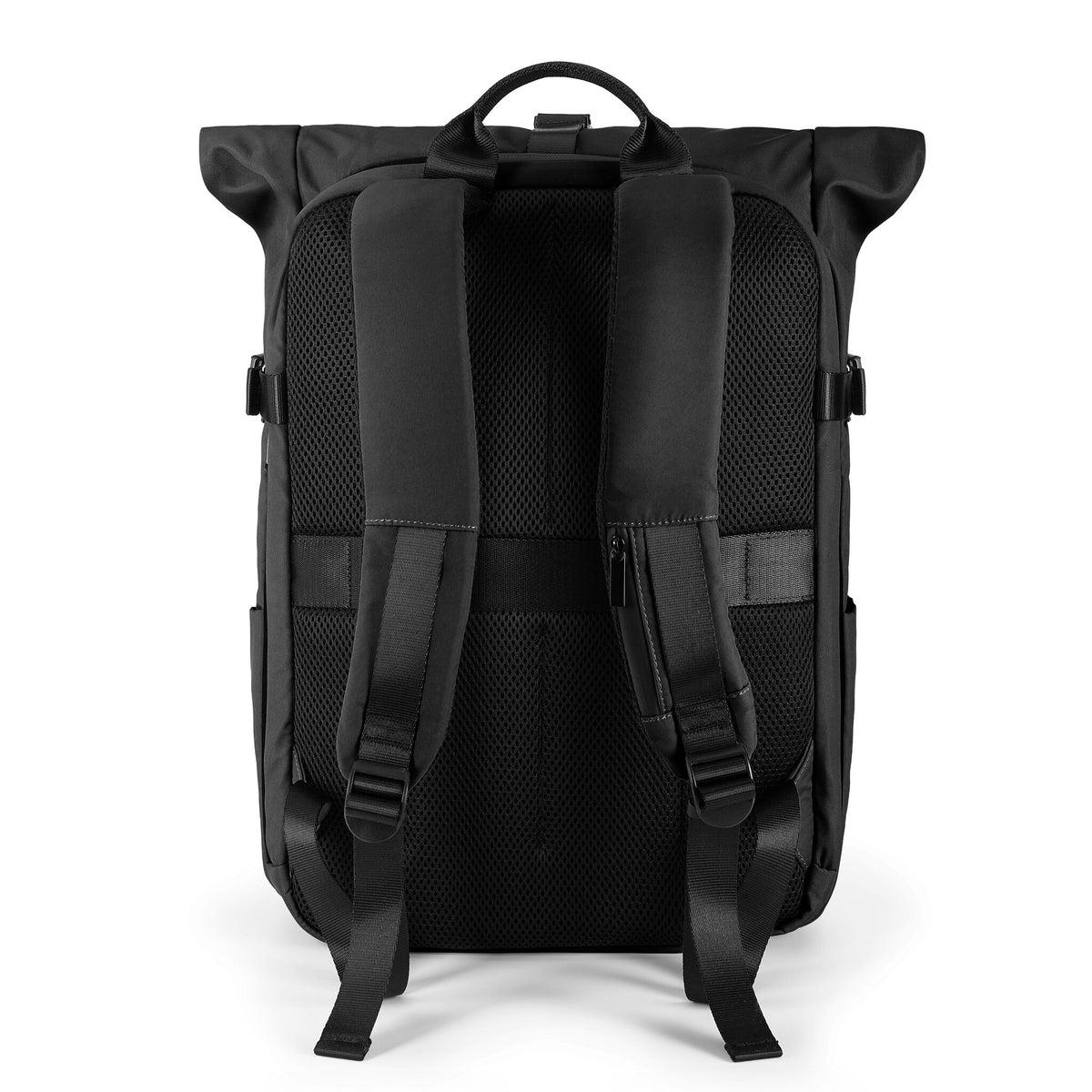 EXPLORER ZAINO ROLLTOP 1 COMPARTO CON TASCHE E FIBBIE DI SICUREZZA NERO